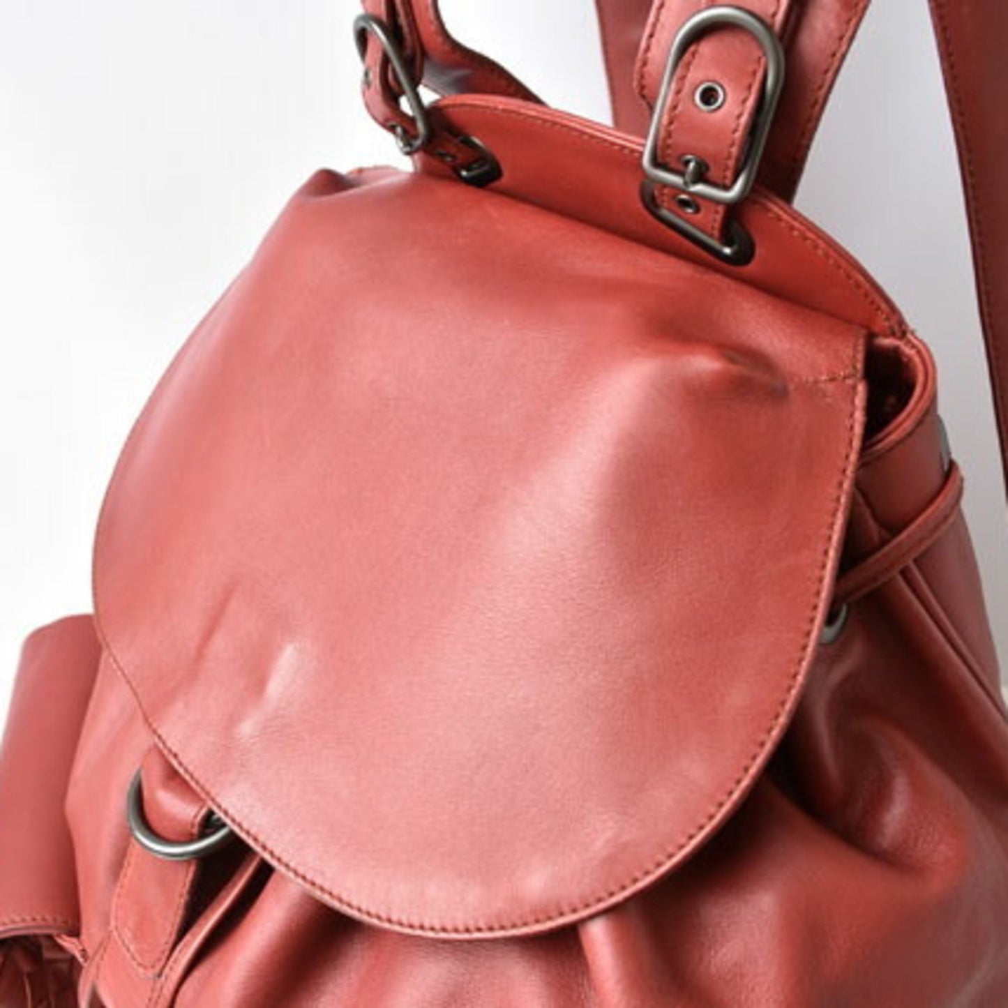 Bottega Veneta Intrecciato, Red, Leather, backpack