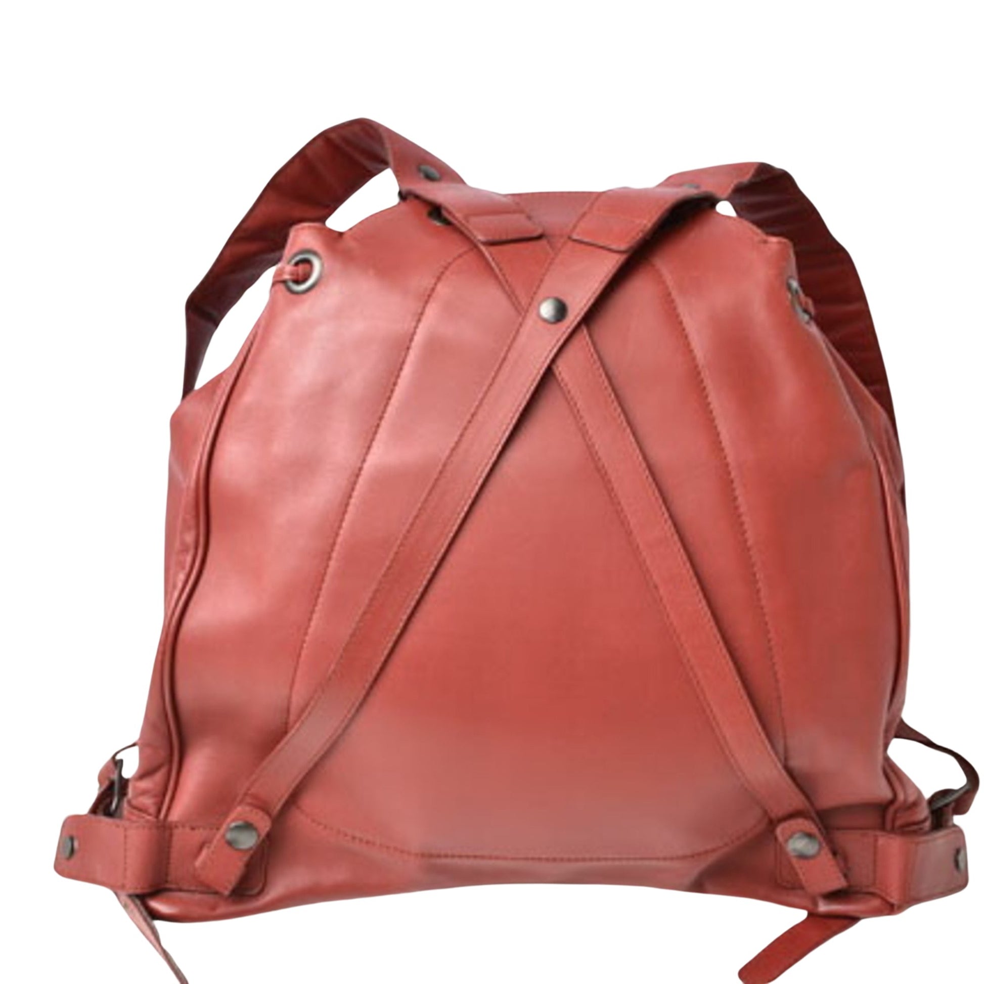 Bottega Veneta Intrecciato, Red, Leather, backpack