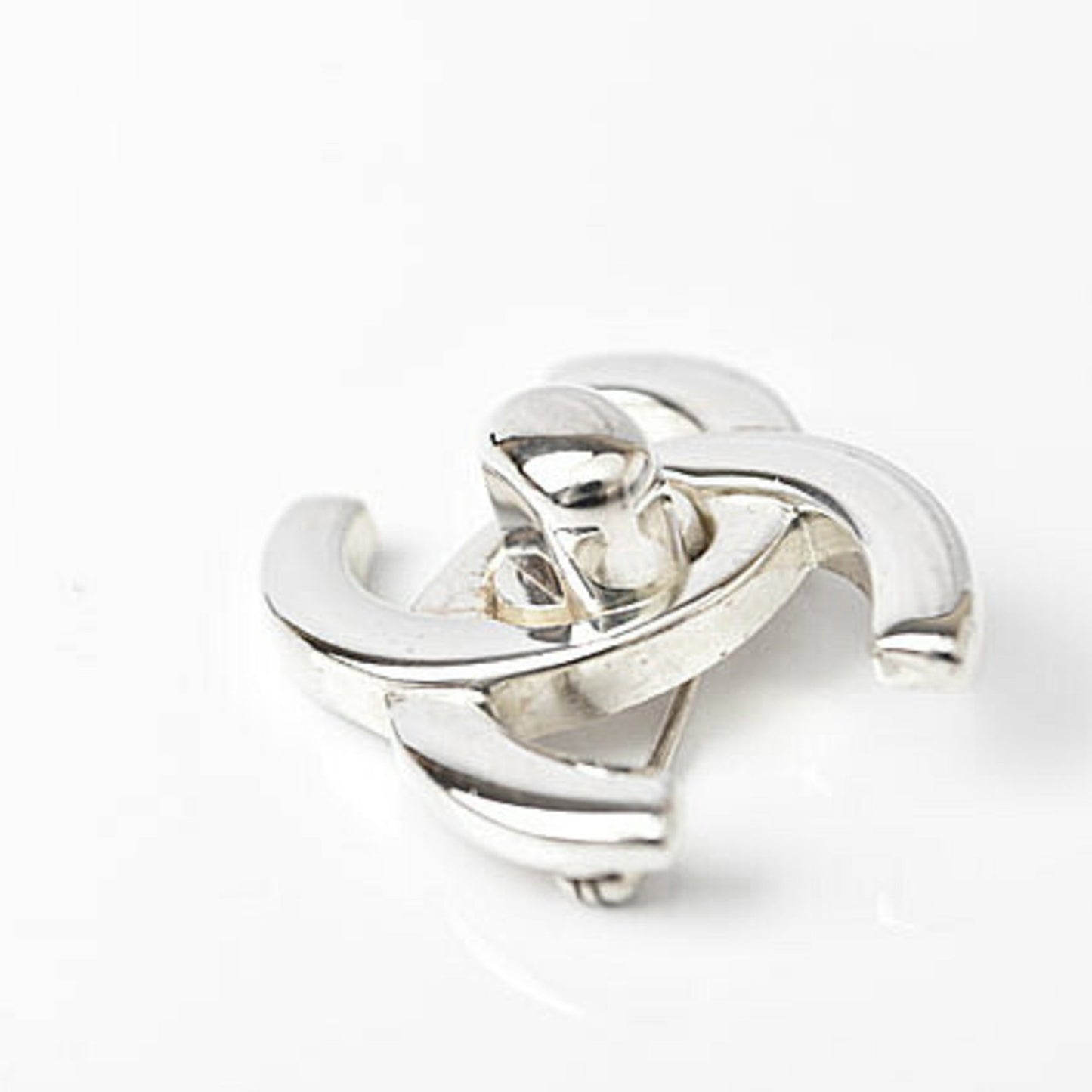 Chanel Coco Mark, Silver, Metal, brooch