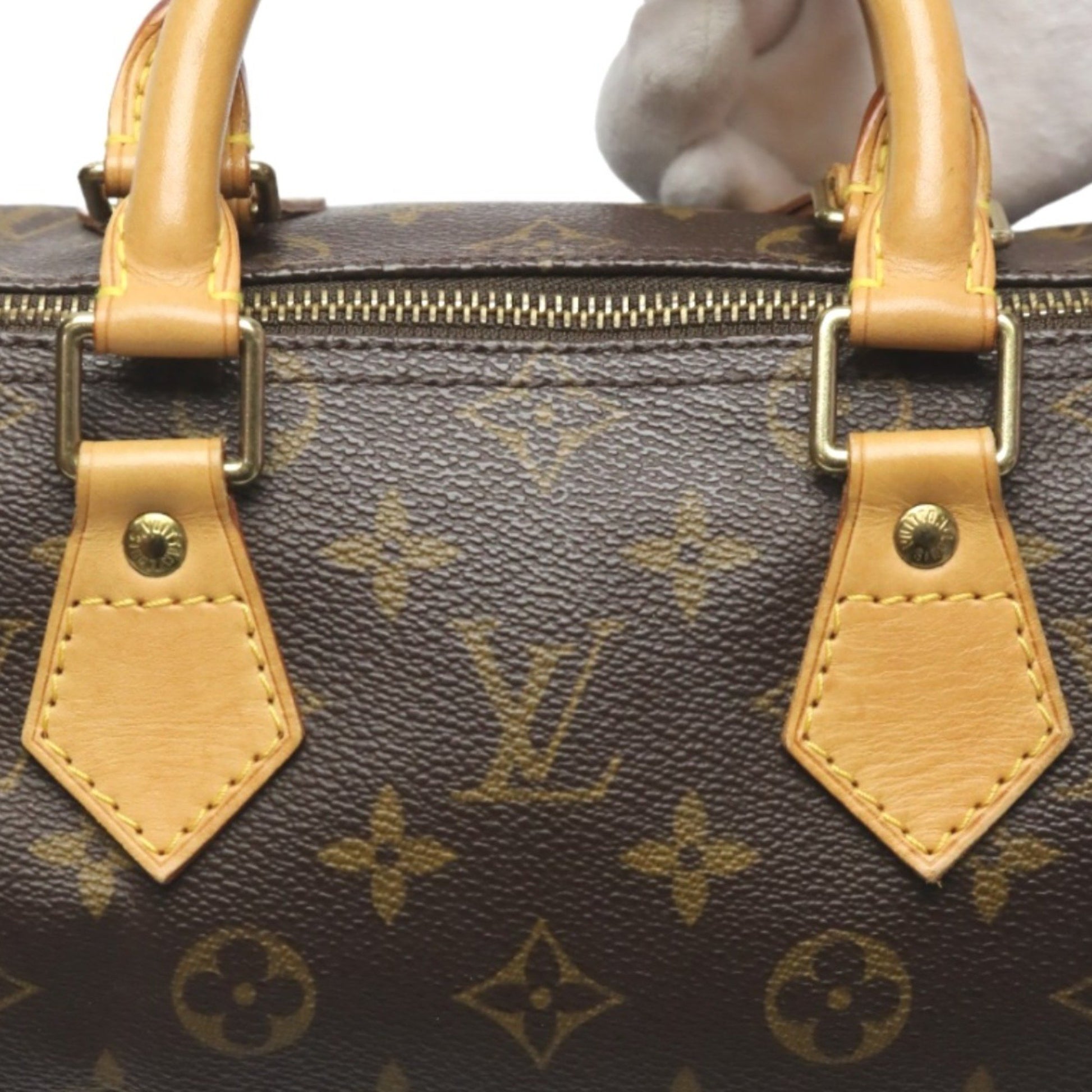 Louis Vuitton Speedy 25, Brown, Canvas, handbag