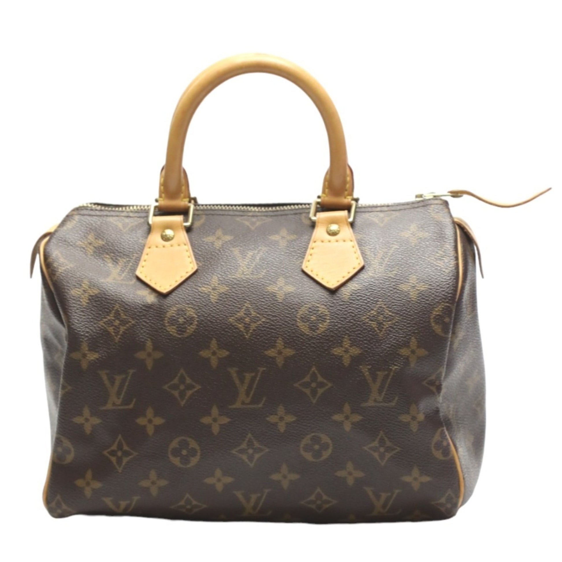 Louis Vuitton Speedy 25, Brown, Canvas, handbag