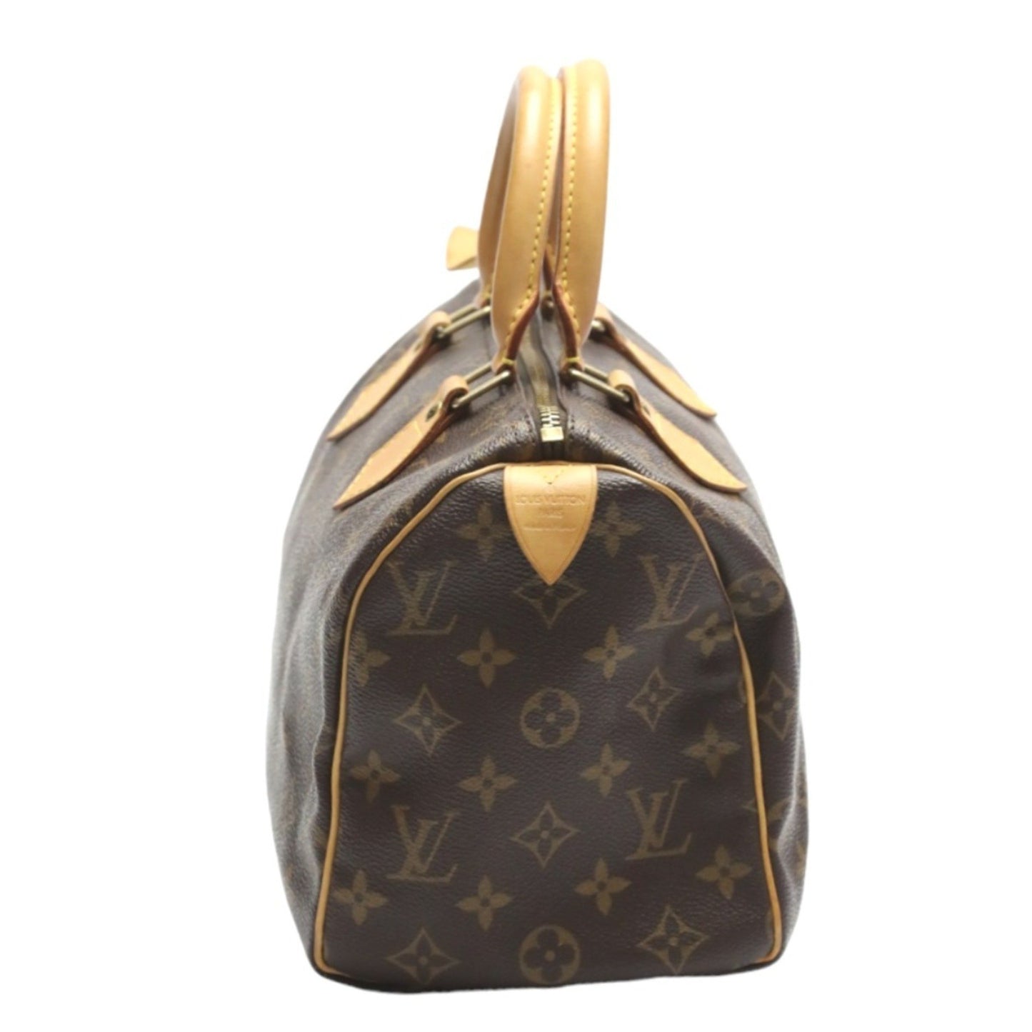 Louis Vuitton Speedy 25, Brown, Canvas, handbag