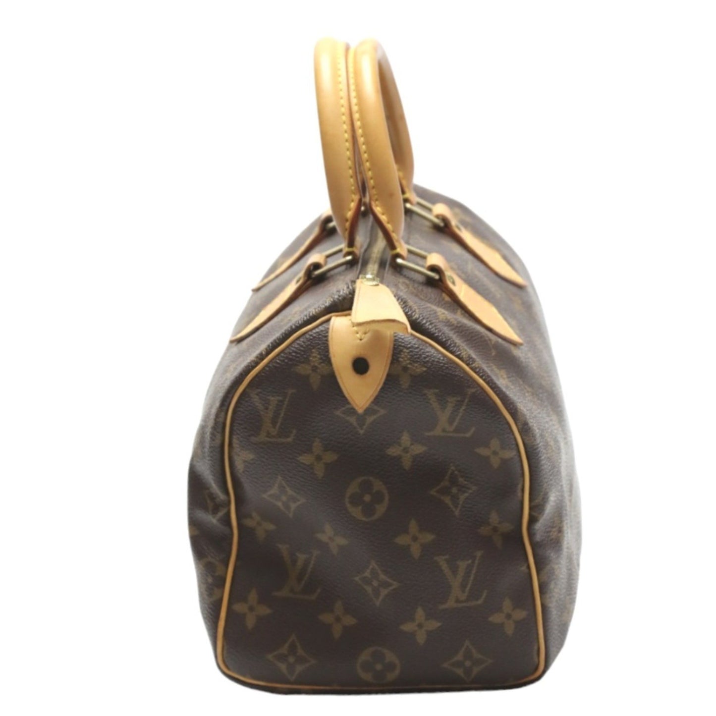 Louis Vuitton Speedy 25, Brown, Canvas, handbag