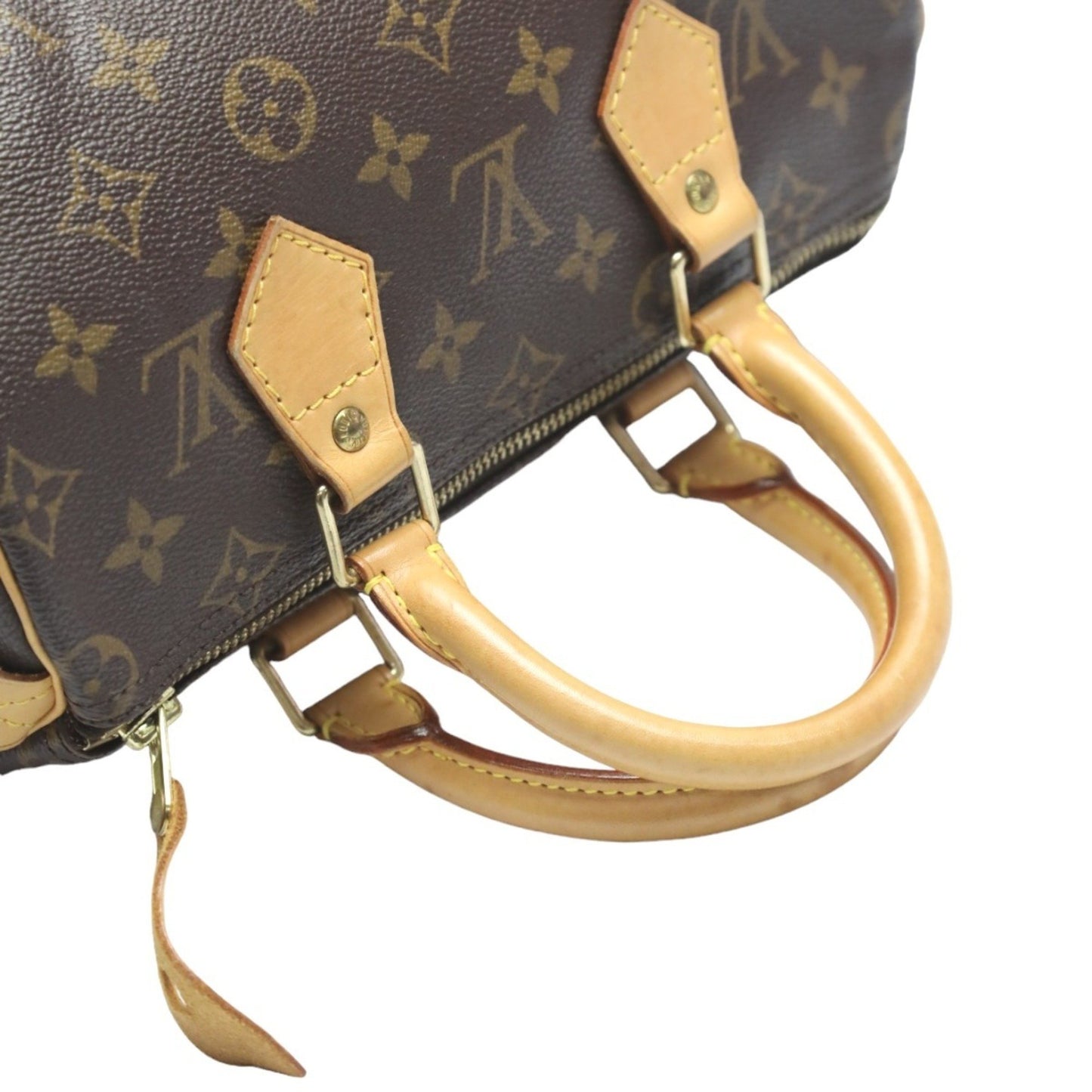 Louis Vuitton Speedy 25, Brown, Canvas, handbag