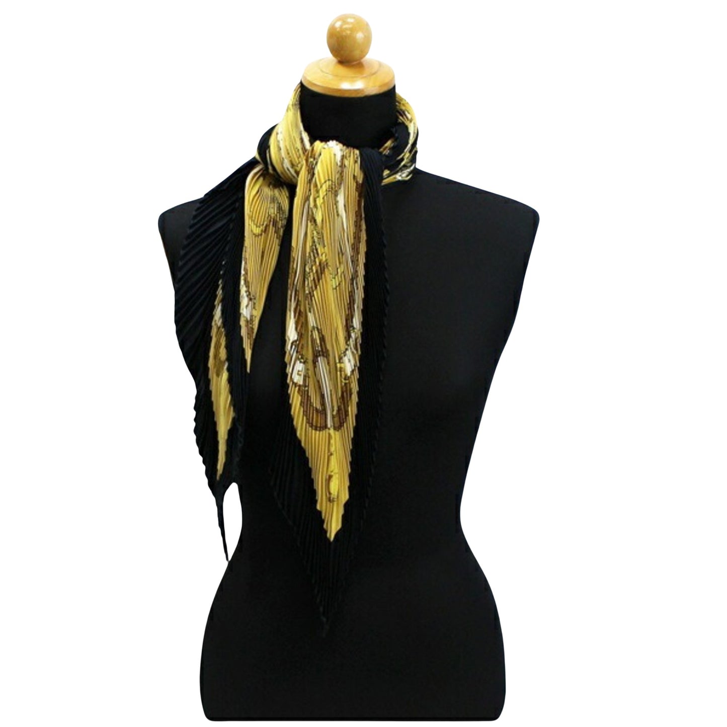 Hermès, Yellow, Silk, scarf