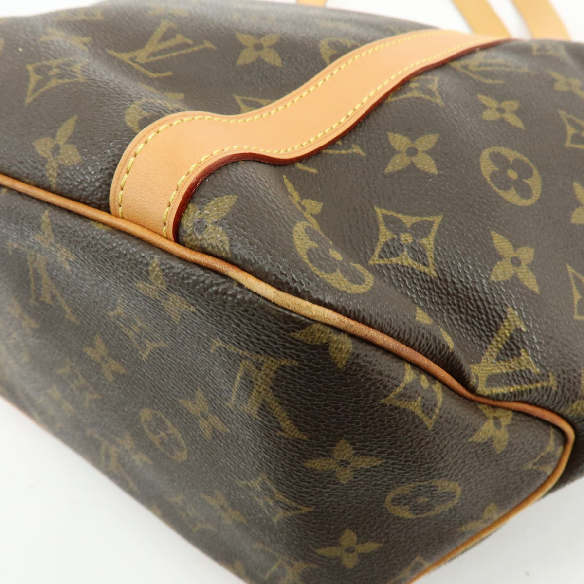 Louis Vuitton Shopping Sac Monogram Canvas, Brown, Canvas, Handbag