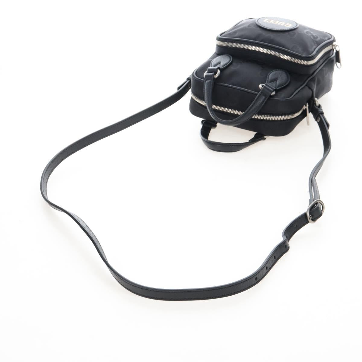 Gucci Off the Grid Messenger GG Econyl, Black, Canvas, Handbag