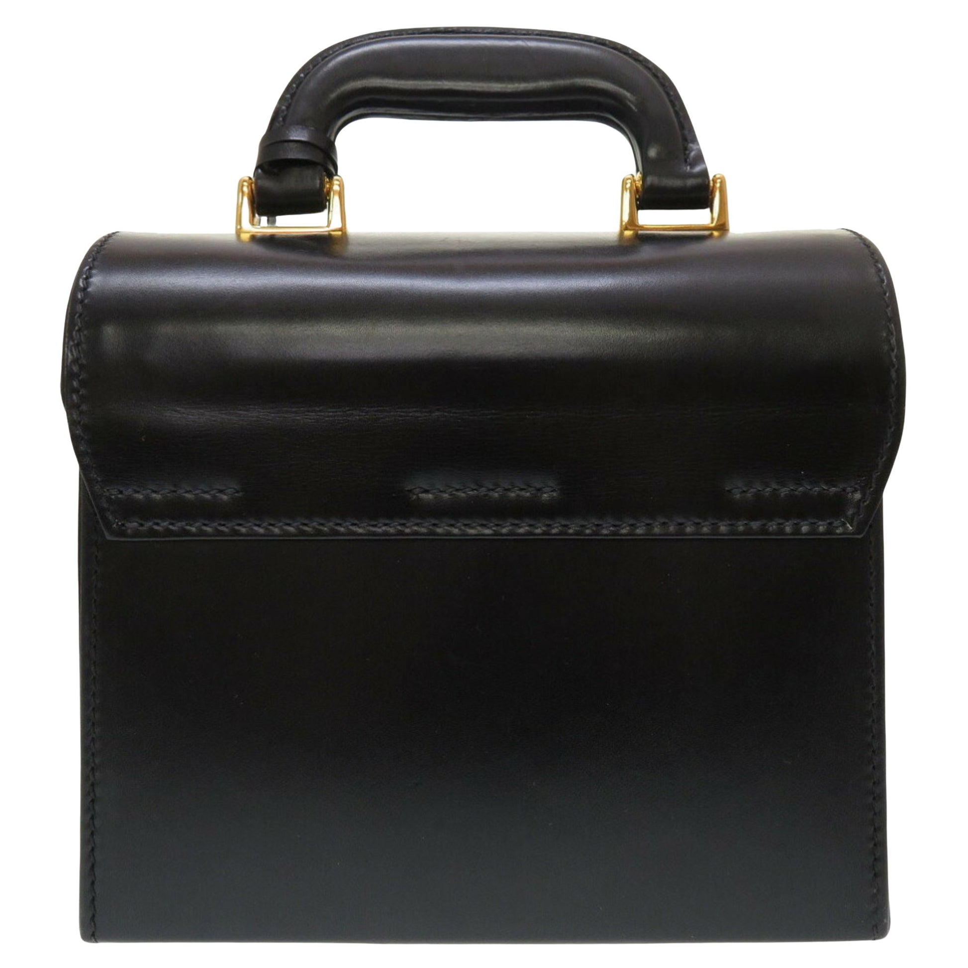 Gucci Lady Lock, Black, Leather, handbag