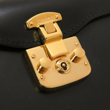 Gucci Lady Lock, Black, Leather, handbag