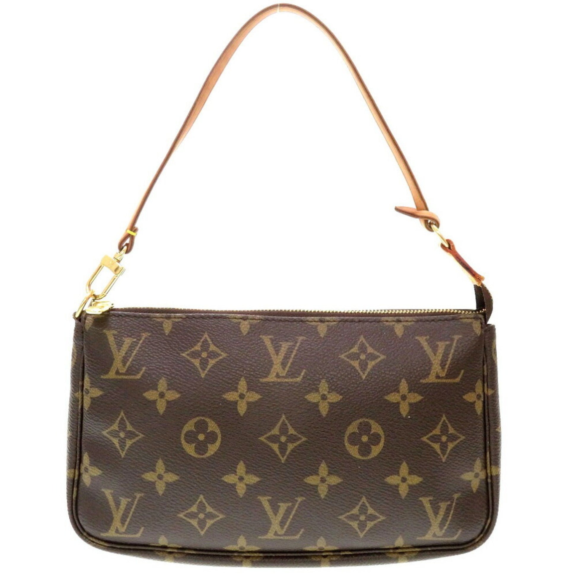 Louis Vuitton Pochette accessoires, Brown, Canvas, clutch