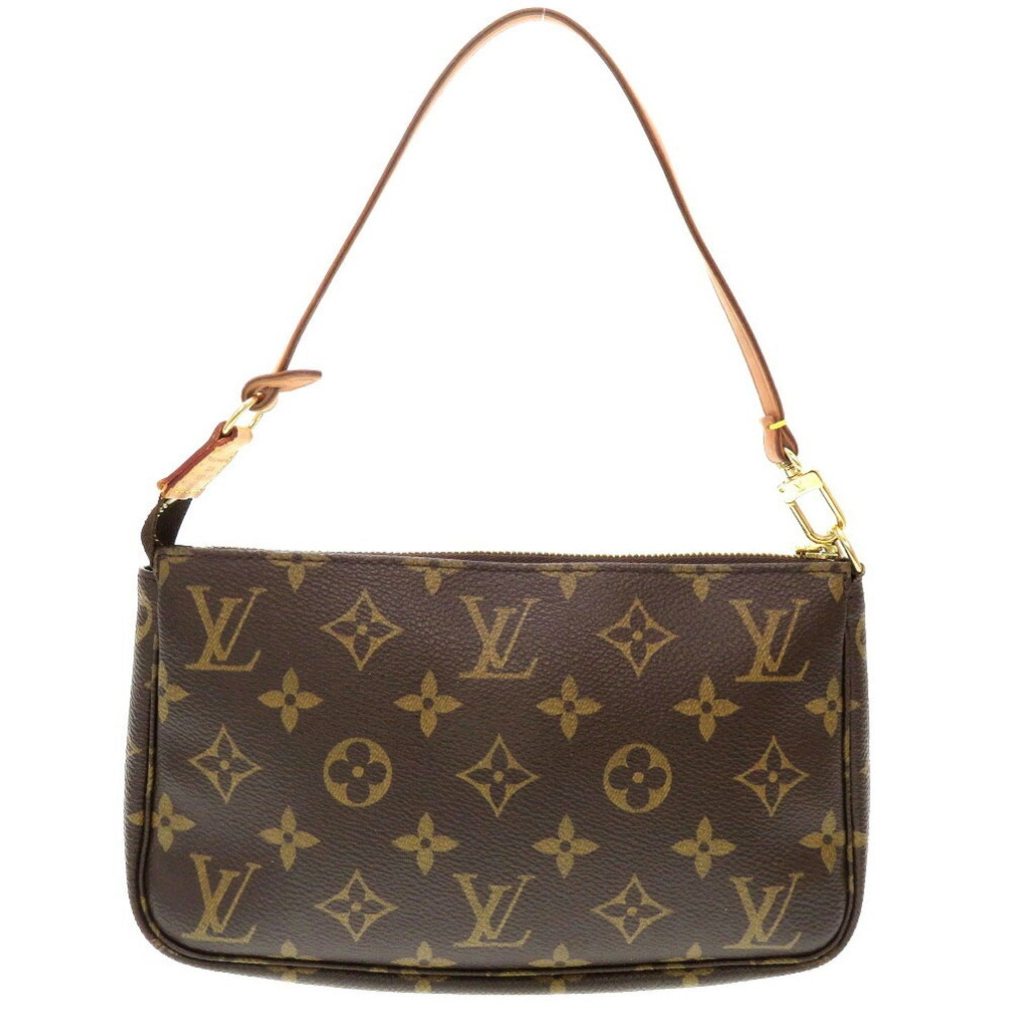 Louis Vuitton Pochette accessoires, Brown, Canvas, clutch