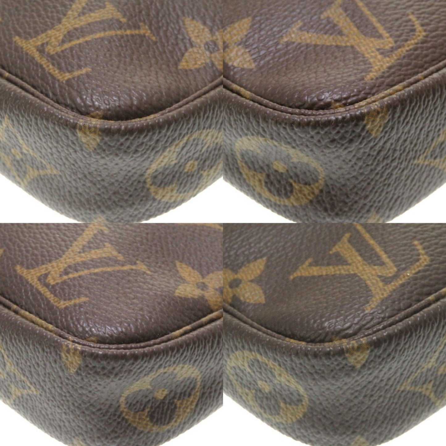 Louis Vuitton Pochette accessoires, Brown, Canvas, clutch