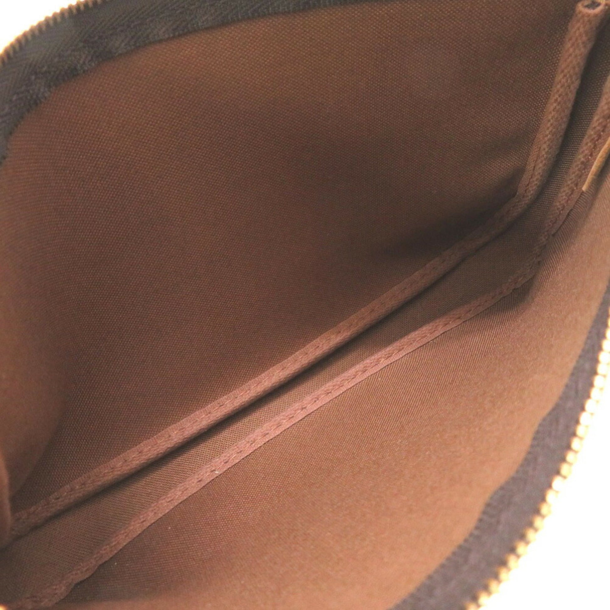 Louis Vuitton Pochette accessoires, Brown, Canvas, clutch