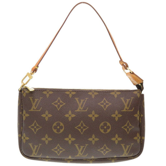 Louis Vuitton Pochette accessoires, Brown, Canvas, clutch