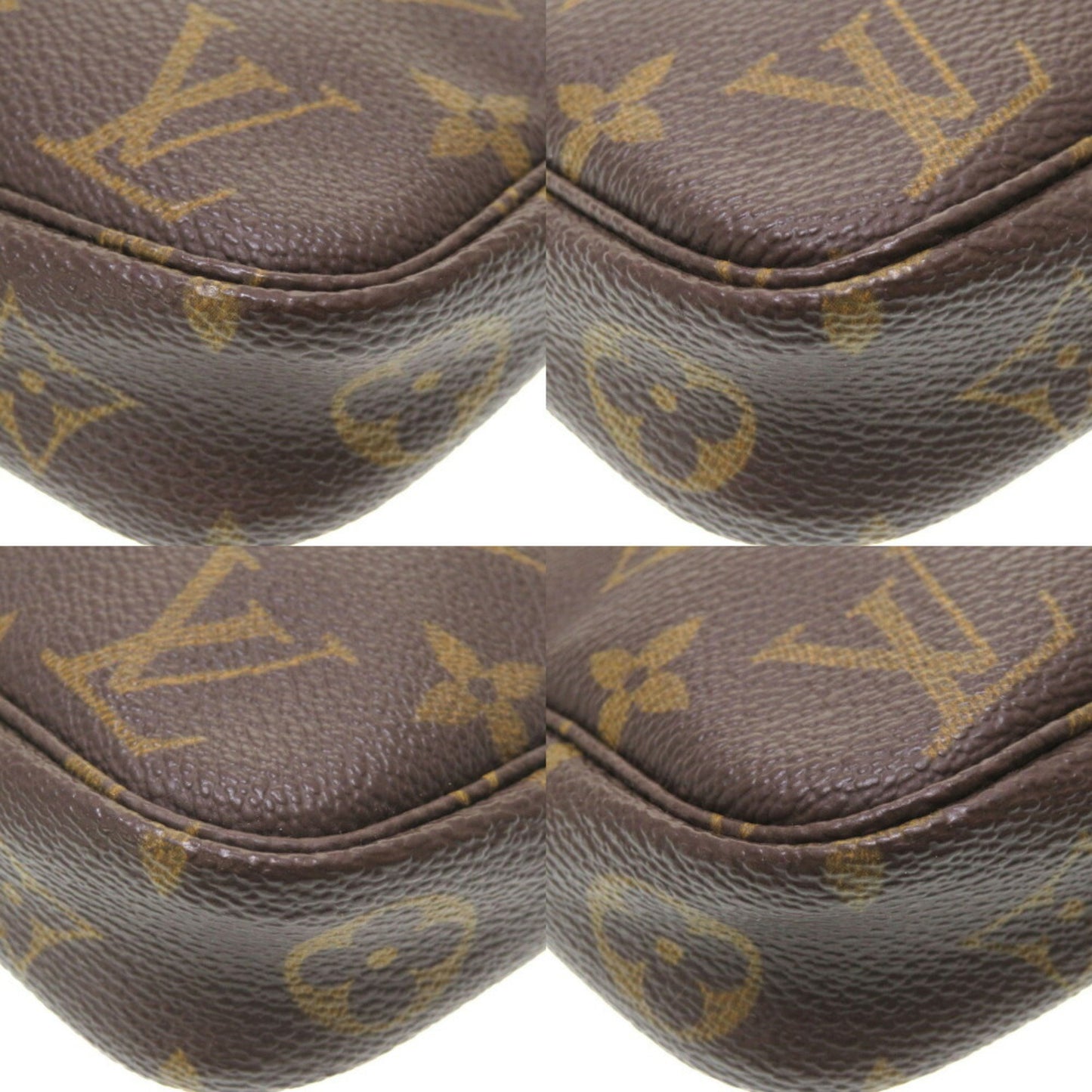 Louis Vuitton Pochette accessoires, Brown, Canvas, clutch