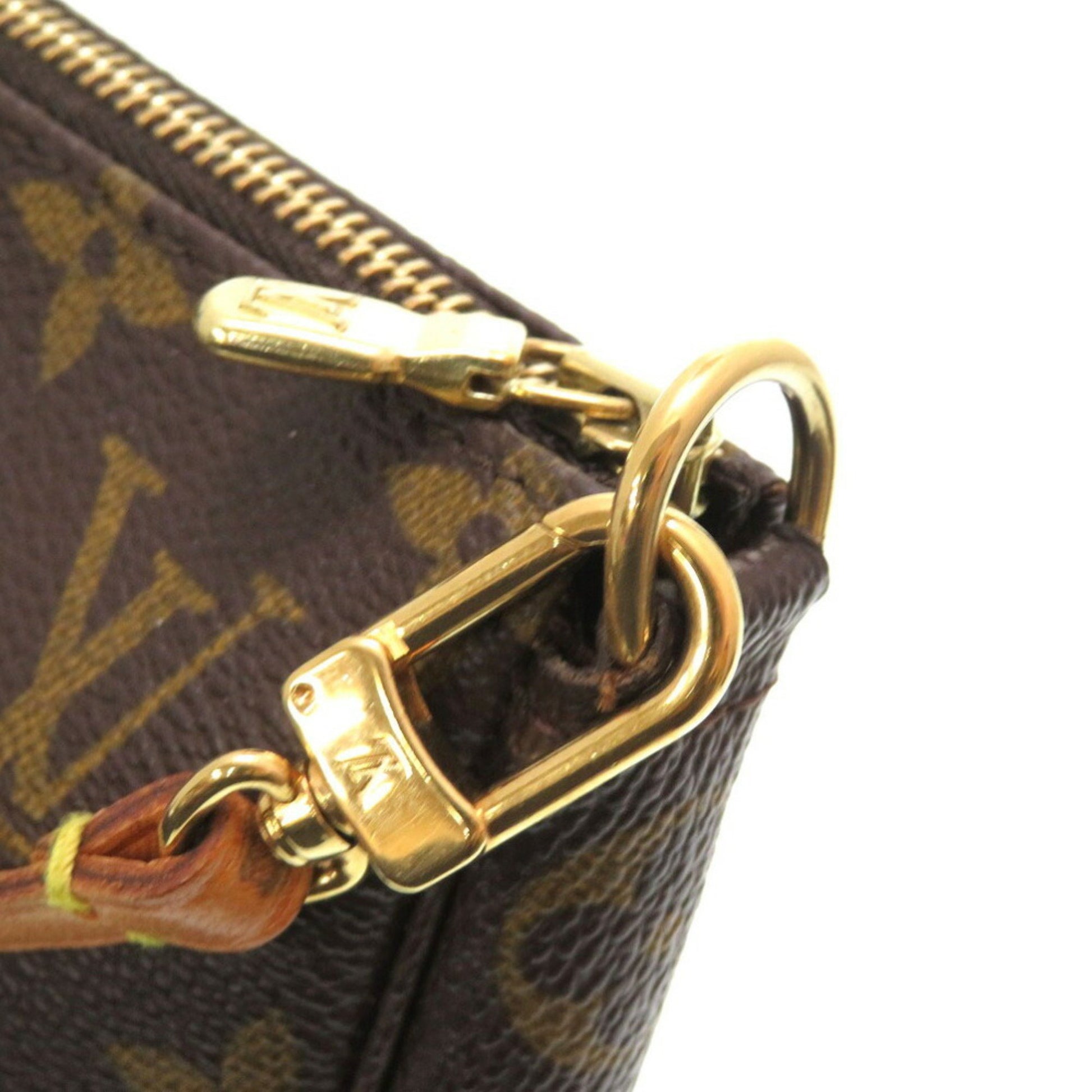 Louis Vuitton Pochette accessoires, Brown, Canvas, clutch