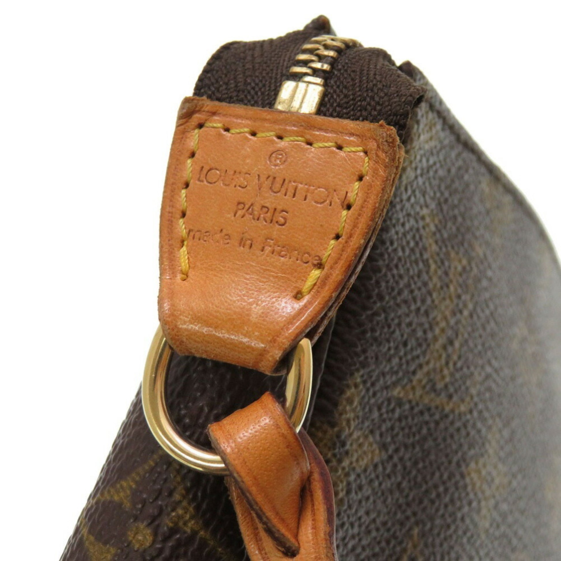 Louis Vuitton Pochette accessoires, Brown, Canvas, clutch