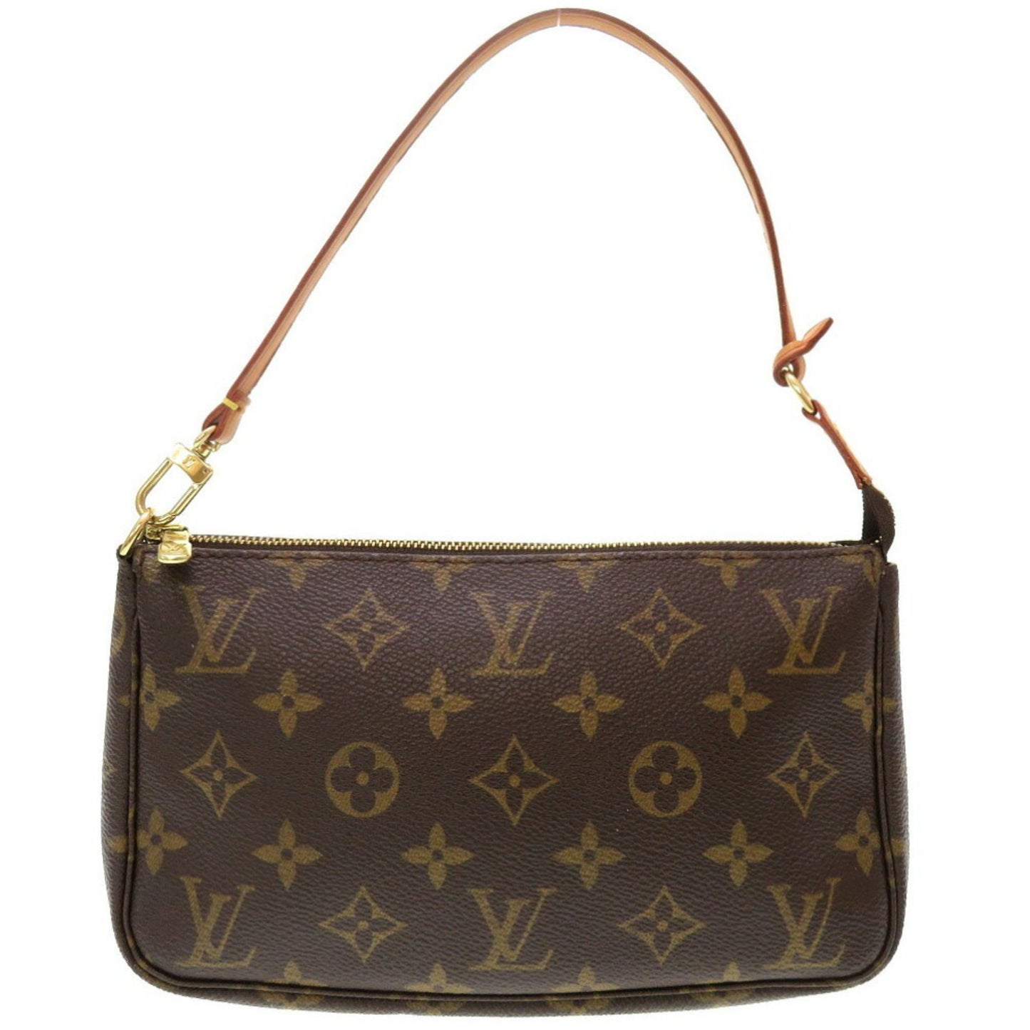 Louis Vuitton Pochette accessoires, Brown, Canvas, clutch