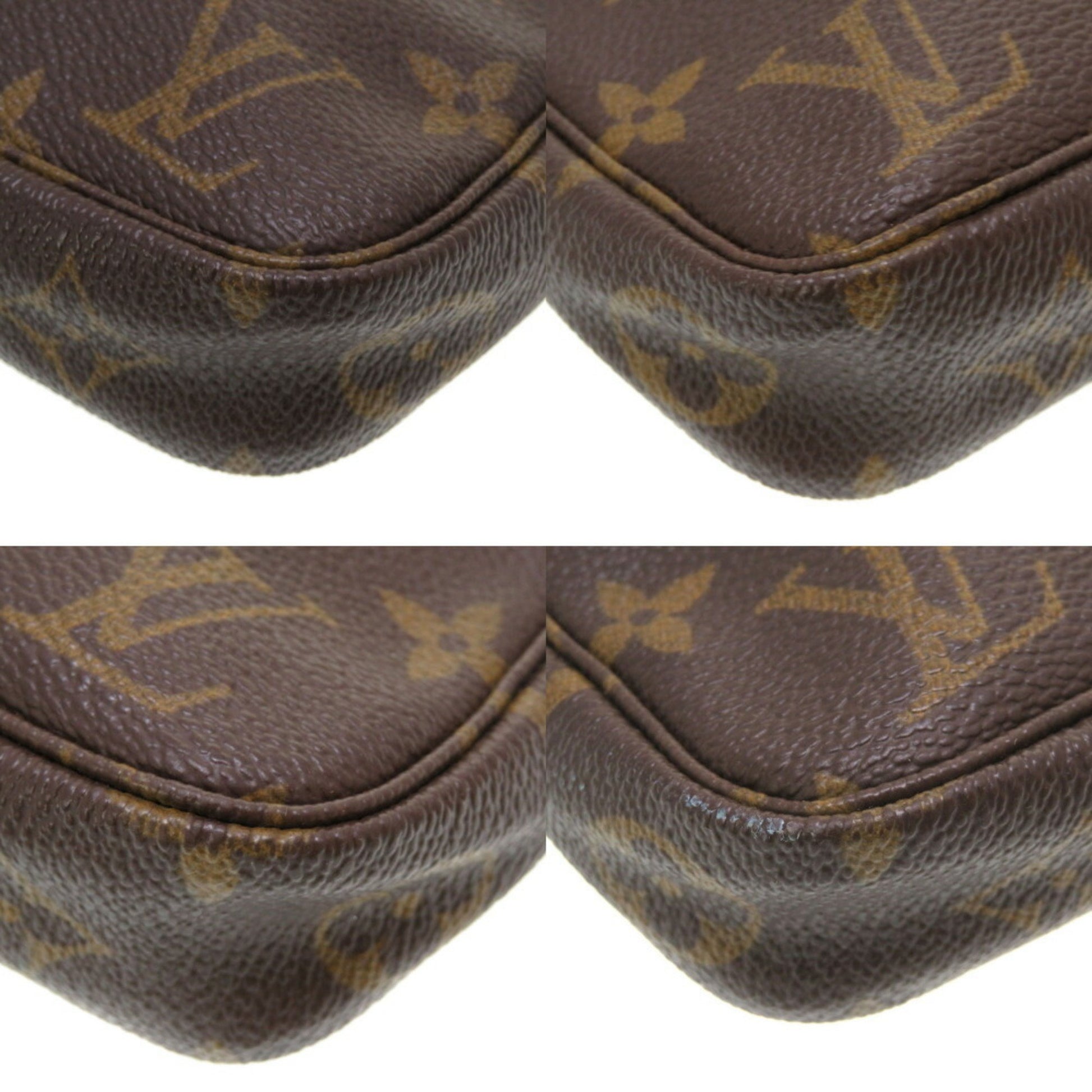 Louis Vuitton Pochette accessoires, Brown, Canvas, clutch