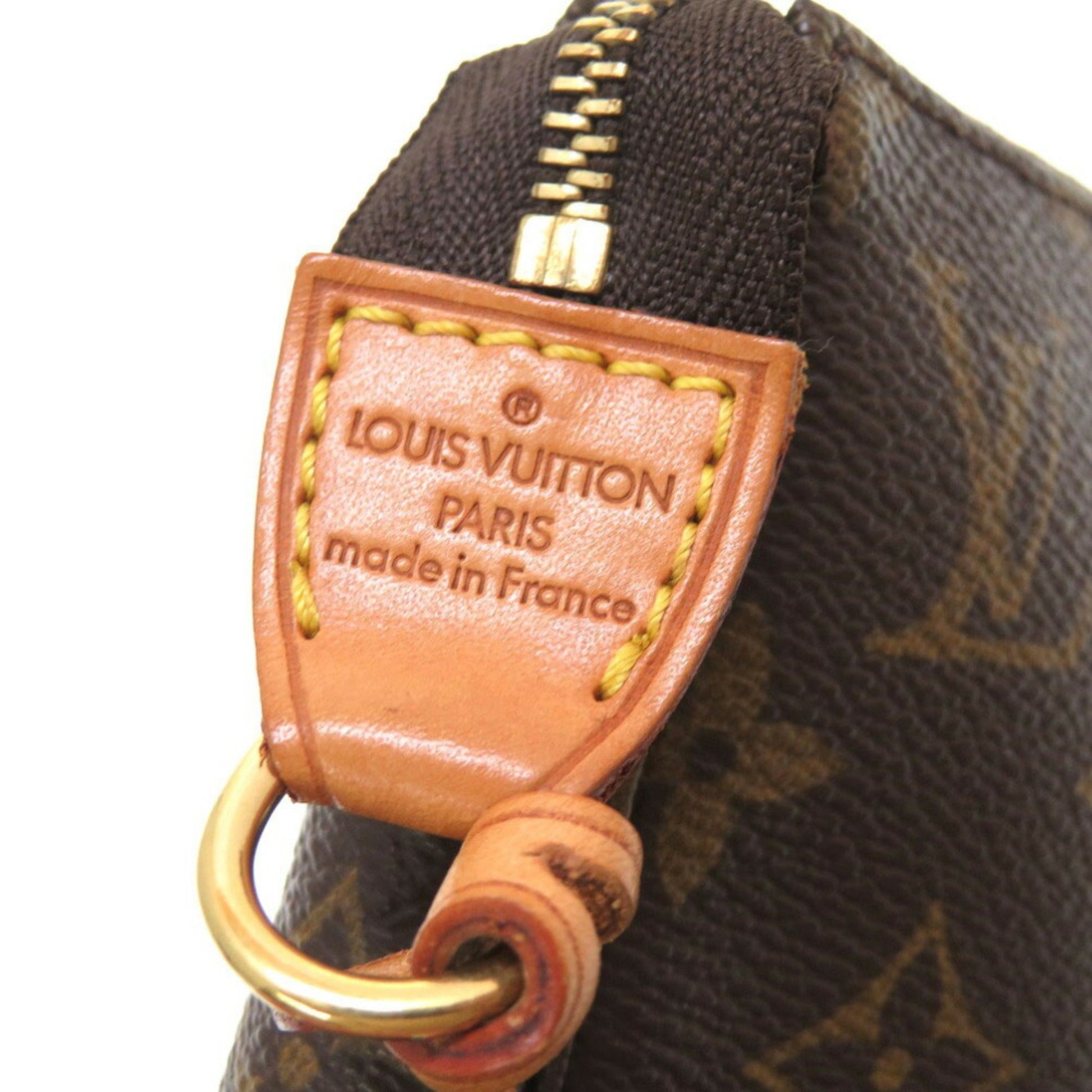 Louis Vuitton Pochette accessoires, Brown, Canvas, clutch