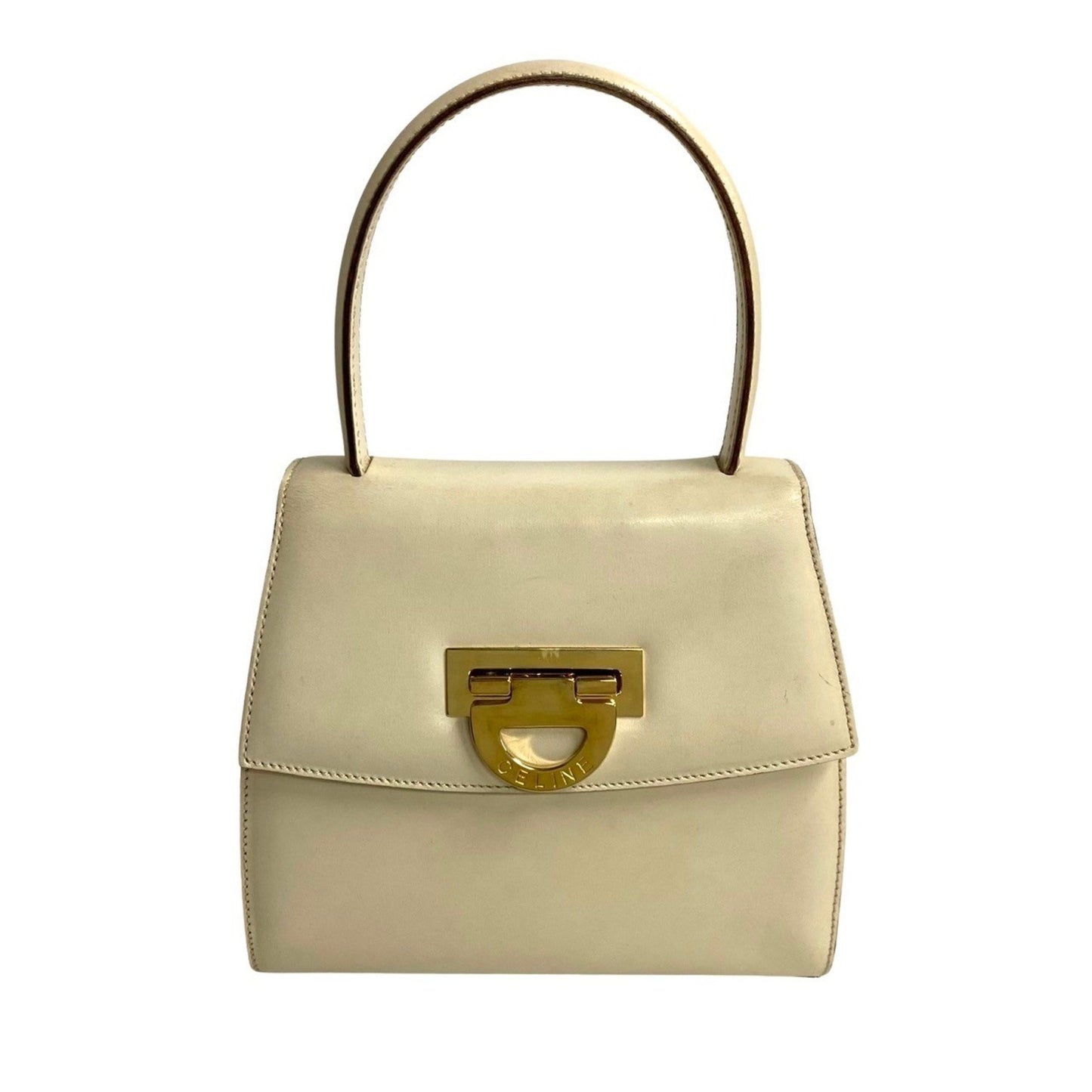 Céline, Beige, Leather, handbag