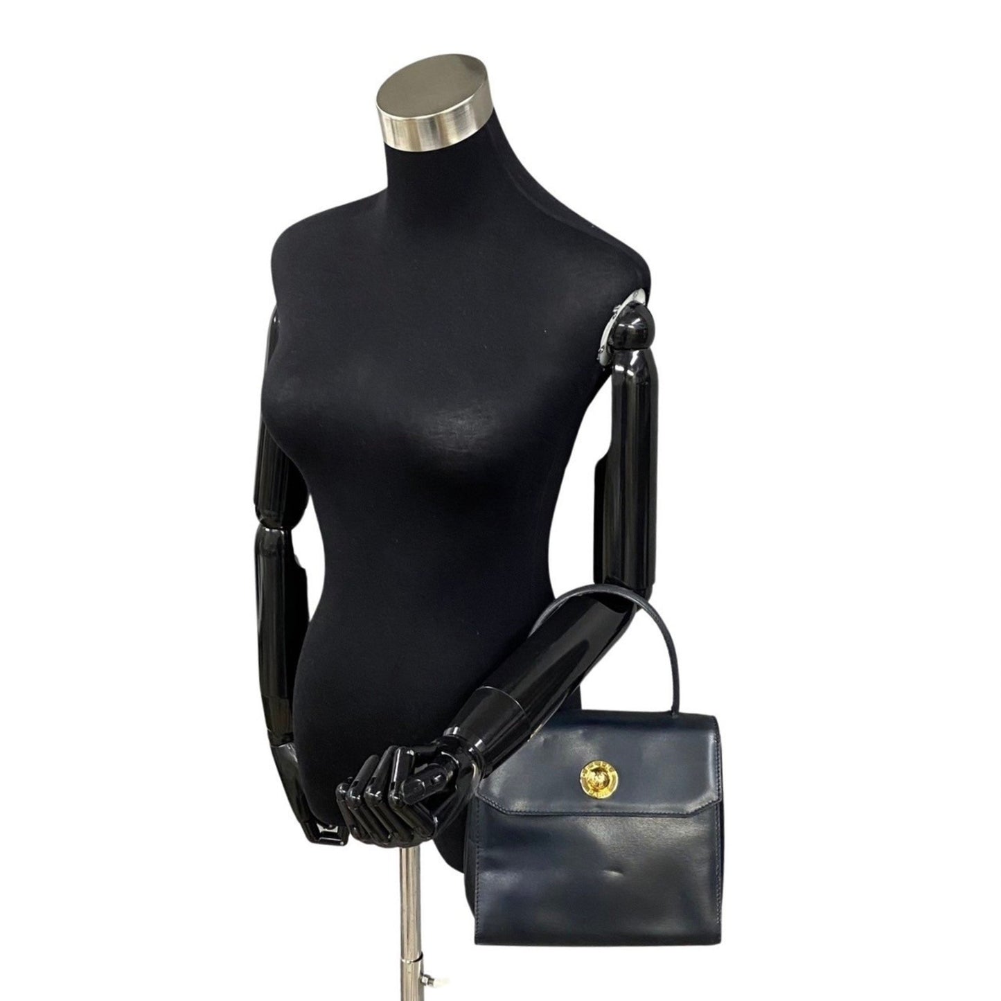 Céline, Black, Leather, handbag