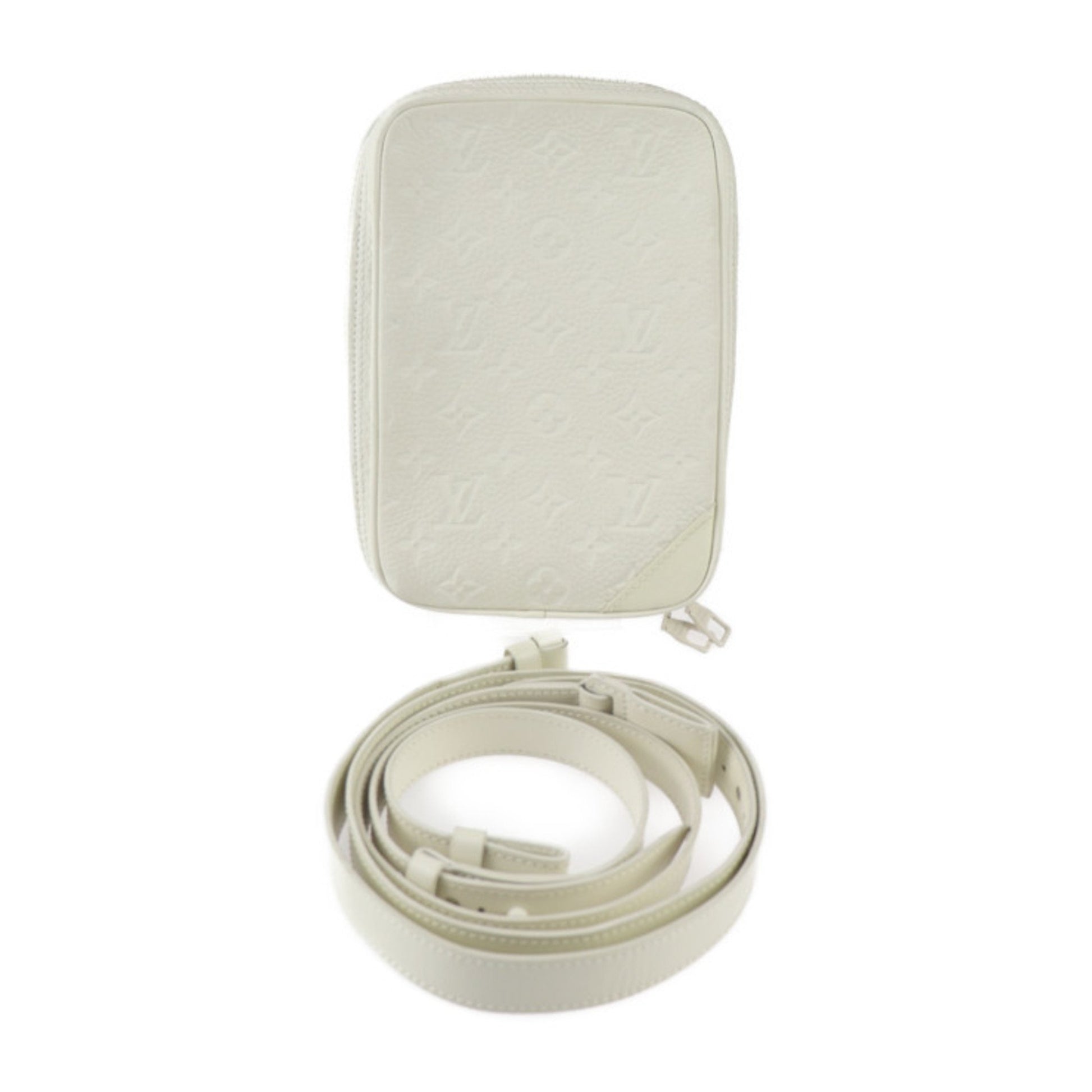 Louis Vuitton Utility, White, Leather, shoulder