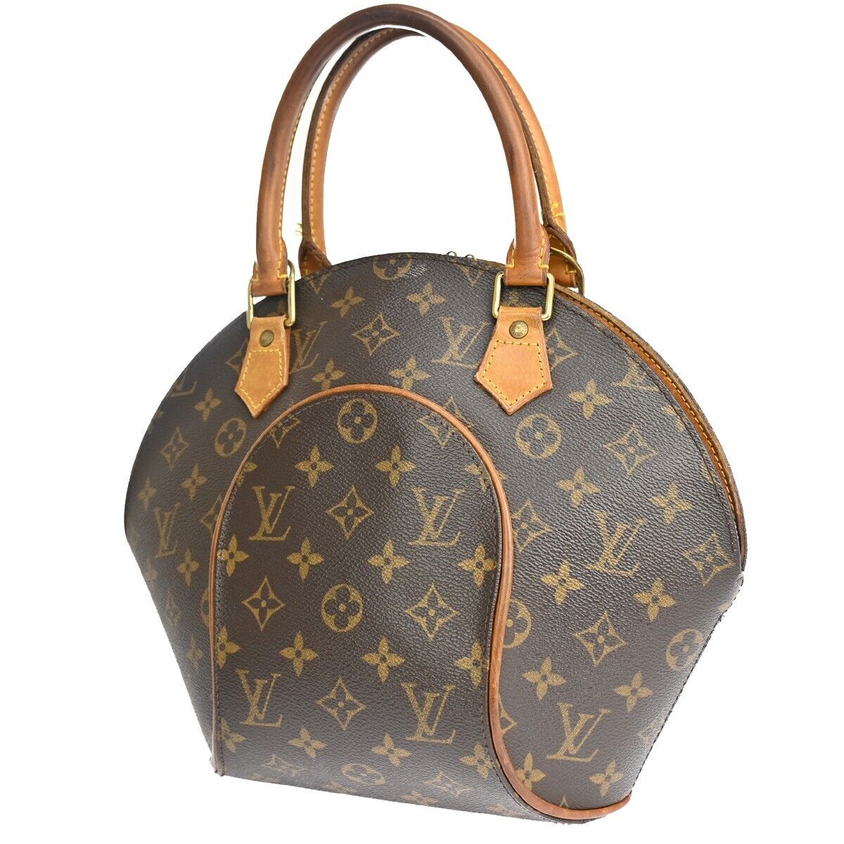 Louis Vuitton Ellipse PM, Brown, Canvas, handbag