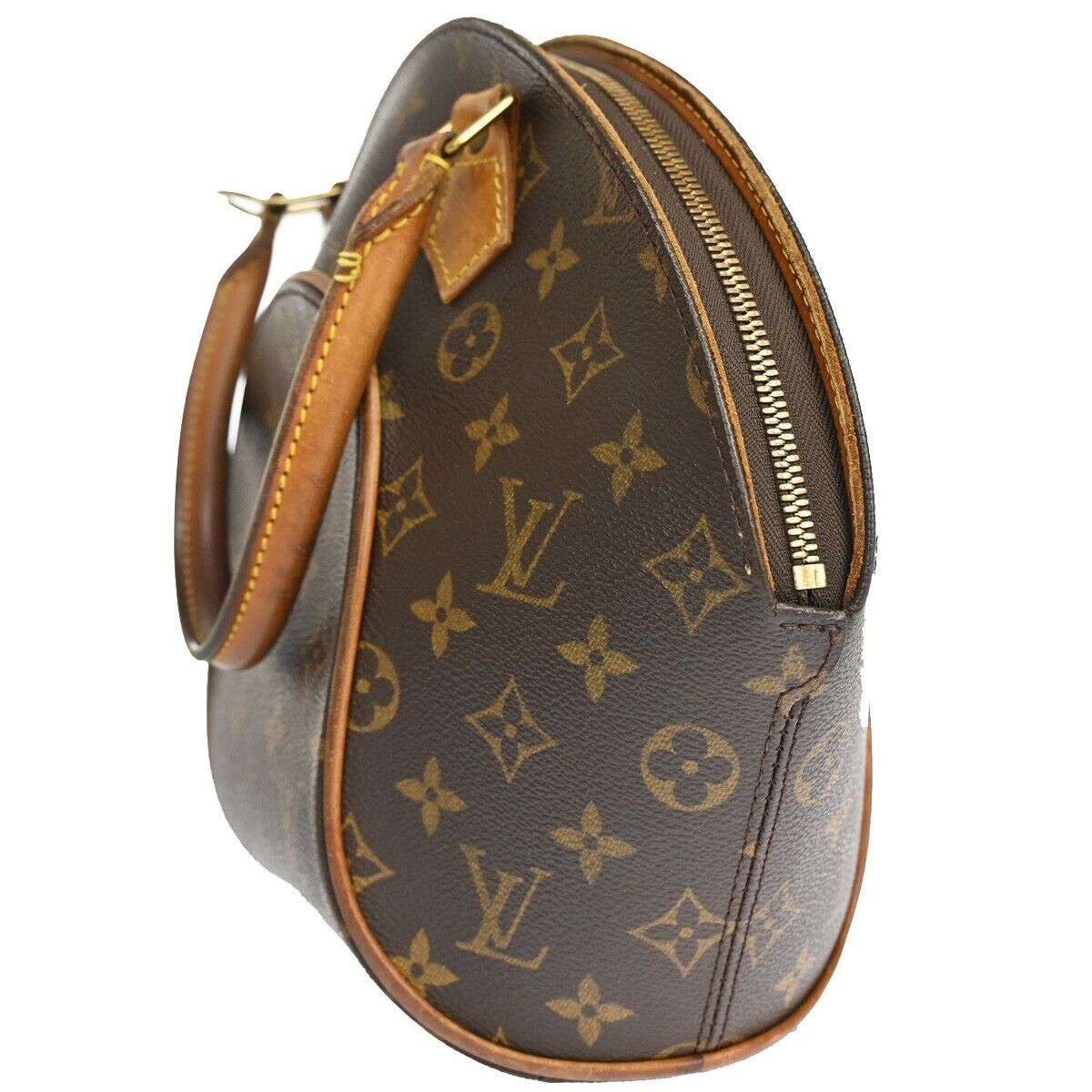 Louis Vuitton Ellipse PM, Brown, Canvas, handbag