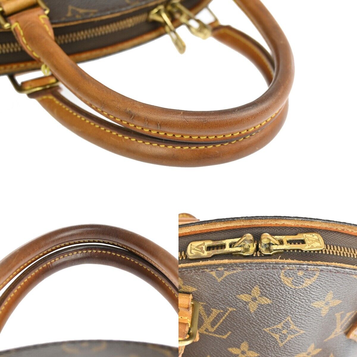 Louis Vuitton Ellipse PM, Brown, Canvas, handbag