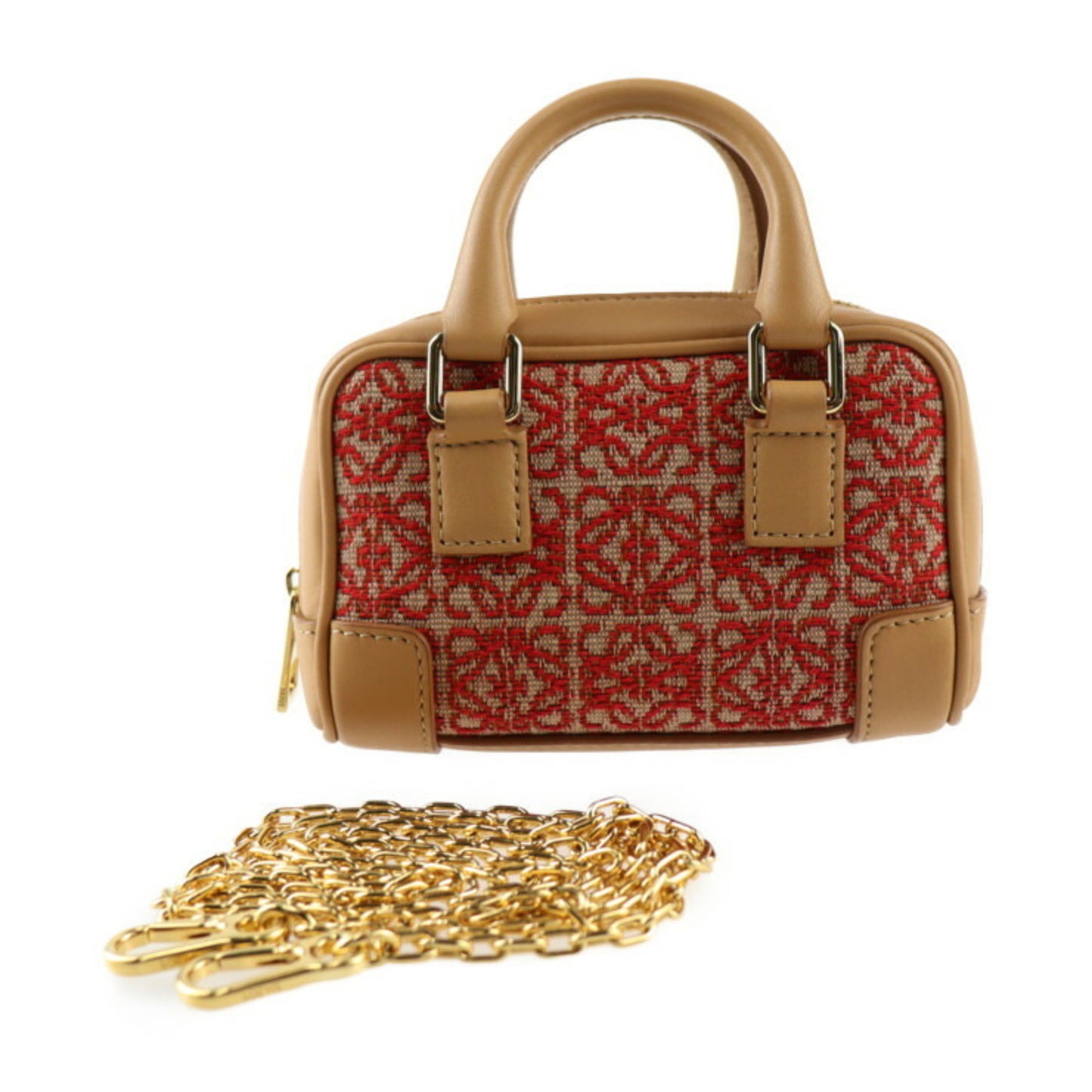Loewe Amazona, Red, Canvas, handbag