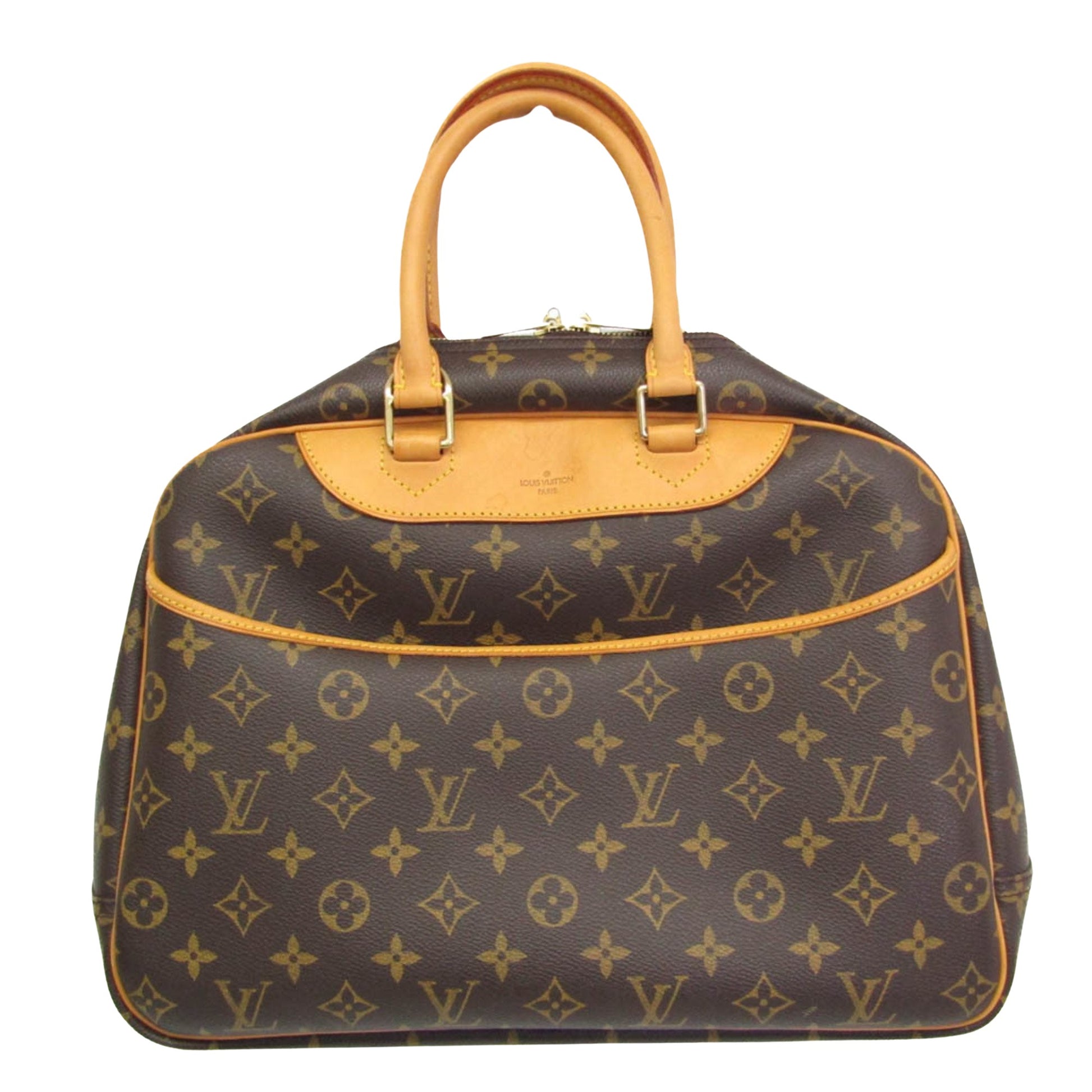 Louis Vuitton Deauville, Brown, Canvas, handbag