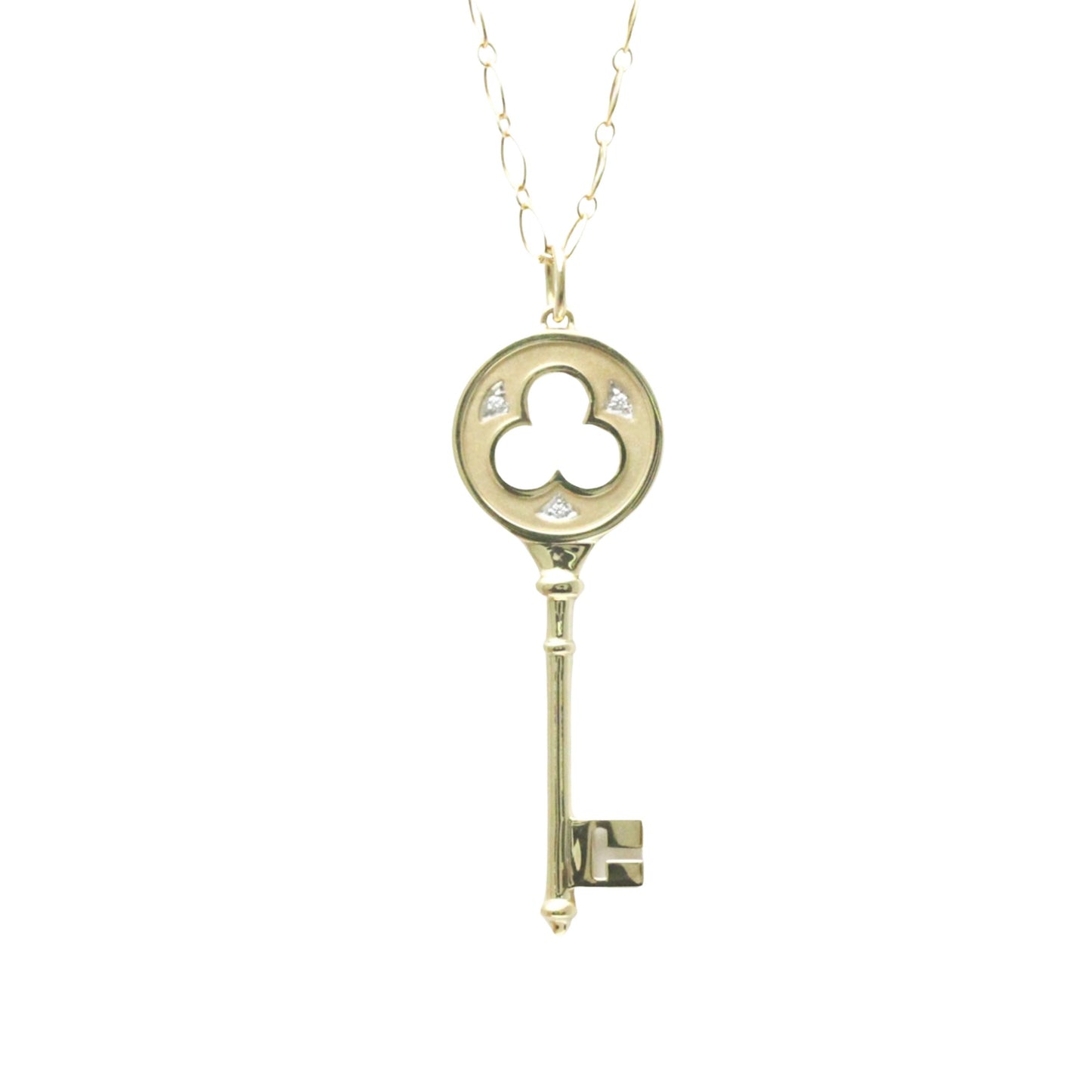 Tiffany & Co Key, Gold, Yellow Gold, necklace