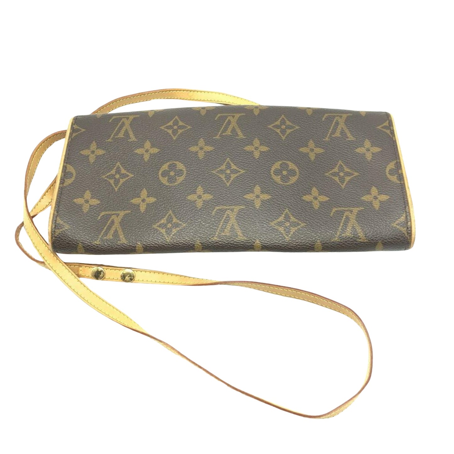 Louis Vuitton Twin, Brown, Canvas, clutch