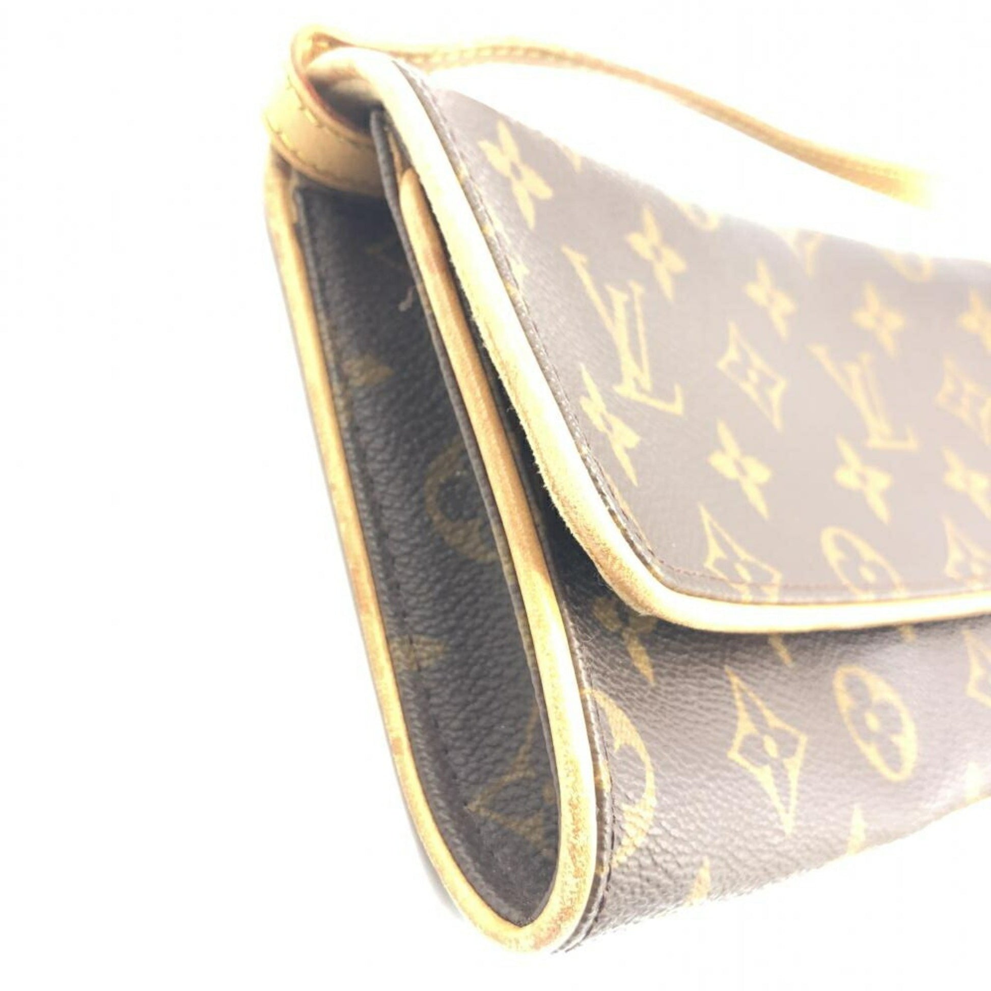 Louis Vuitton Twin, Brown, Canvas, clutch