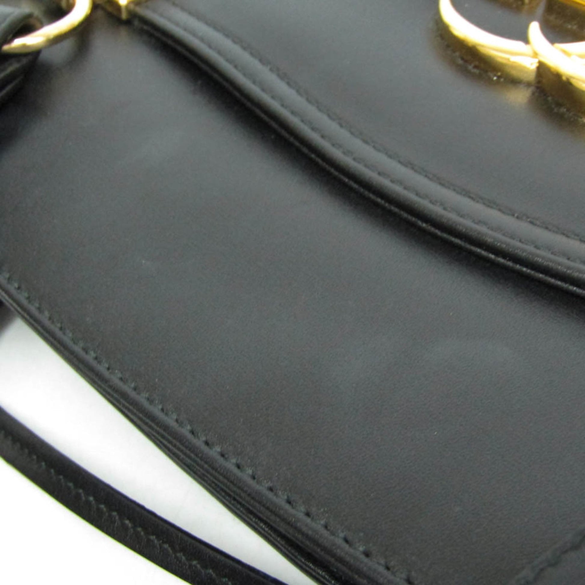 Gucci Arli Top Handle Leather, Black, Leather, Handbag