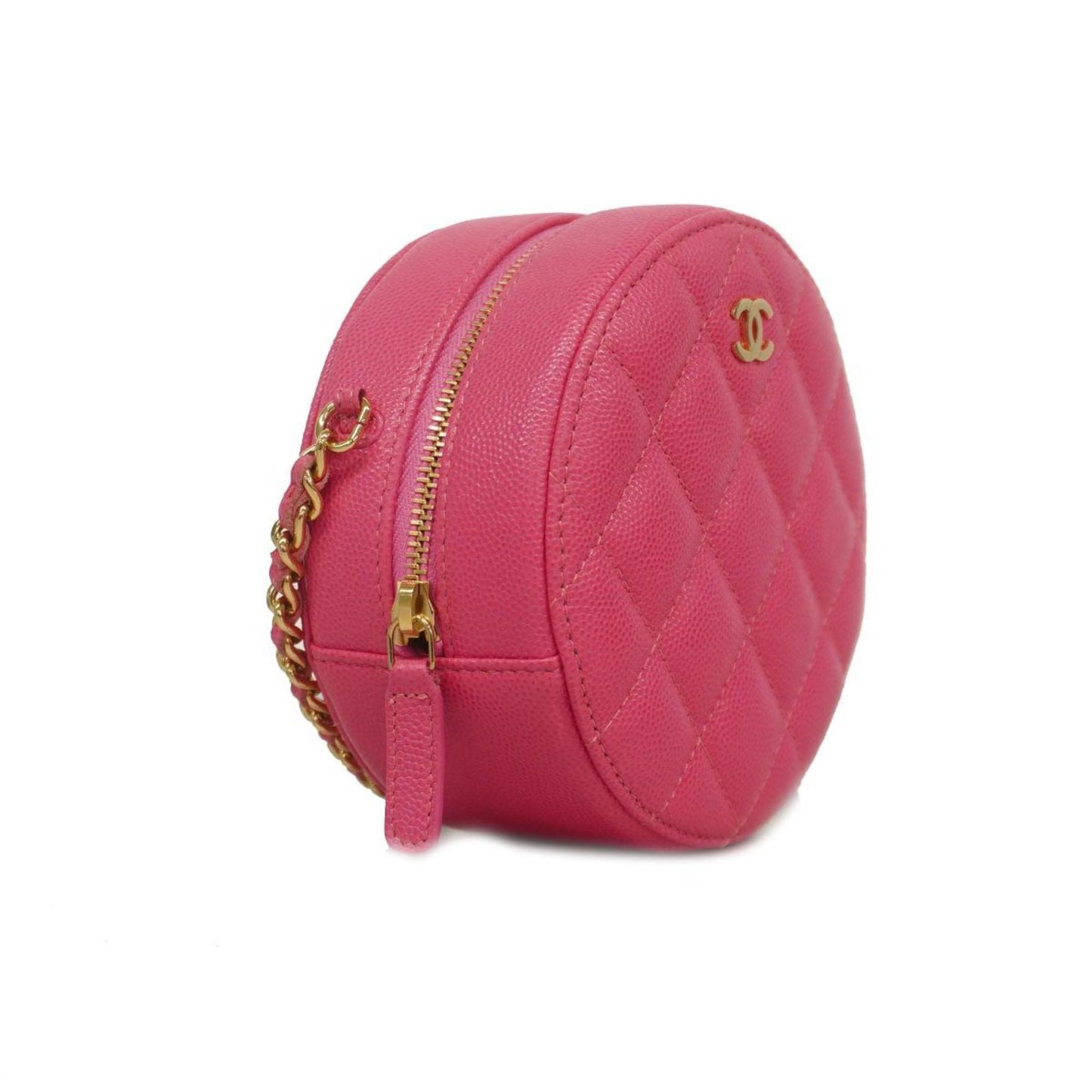 Chanel, Pink, Leather, shoulder