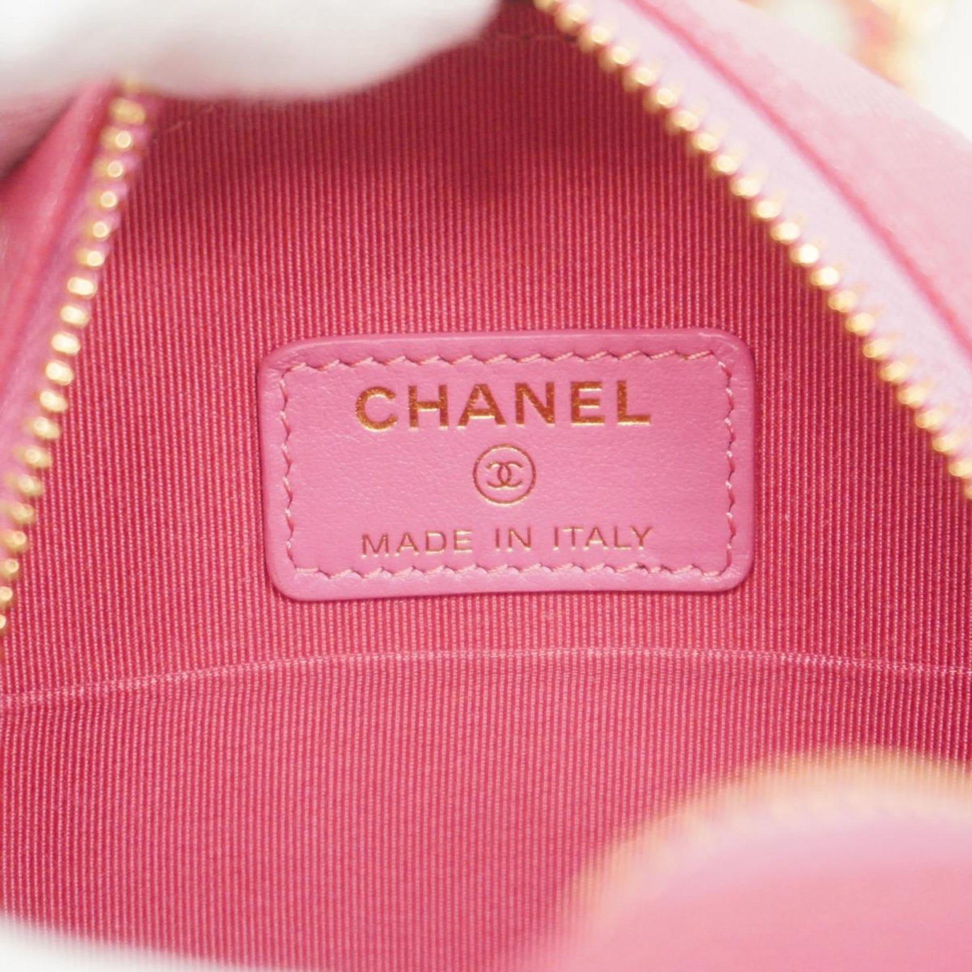 Chanel, Pink, Leather, shoulder