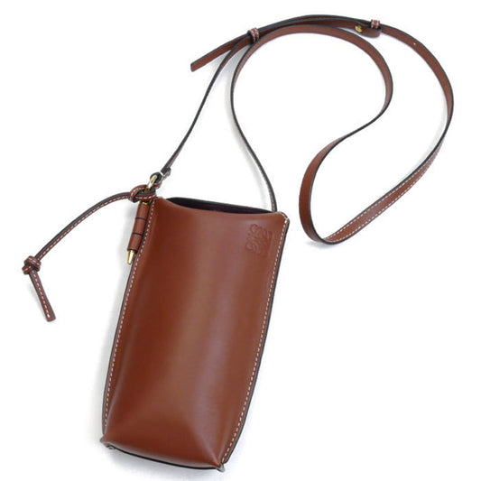 Loewe Gate, Brown, Leather, clutch