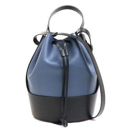 Loewe Balloon, Navy, Leather, shoulder