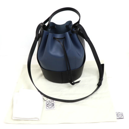 Loewe Balloon, Navy, Leather, shoulder