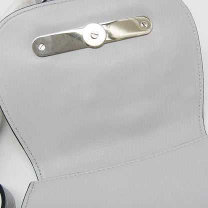 TOD'S Double T, Grey, Leather, shoulder