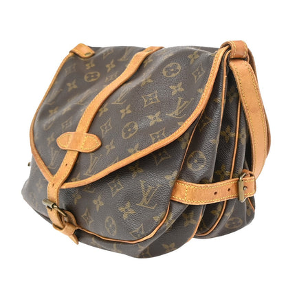 Louis Vuitton Saumur Monogram, Brown, Canvas, Shoulder Bag