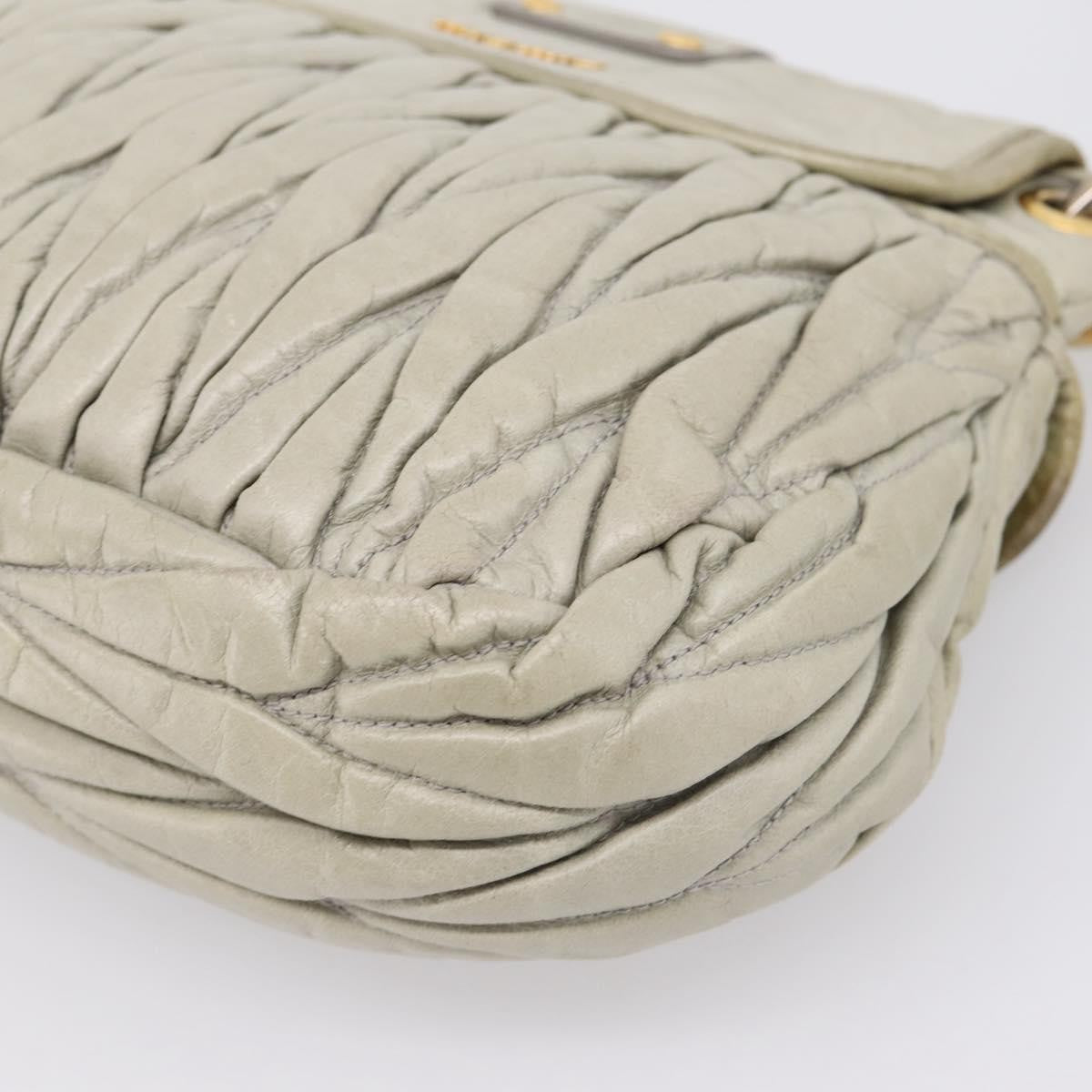 Miu Miu Beau Top Handle Leather, Beige, Leather, Handbag