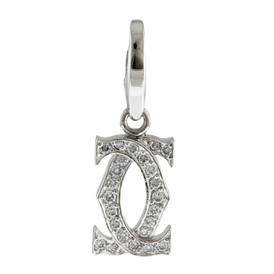 Cartier 2C C2, Silver, White Gold, necklace