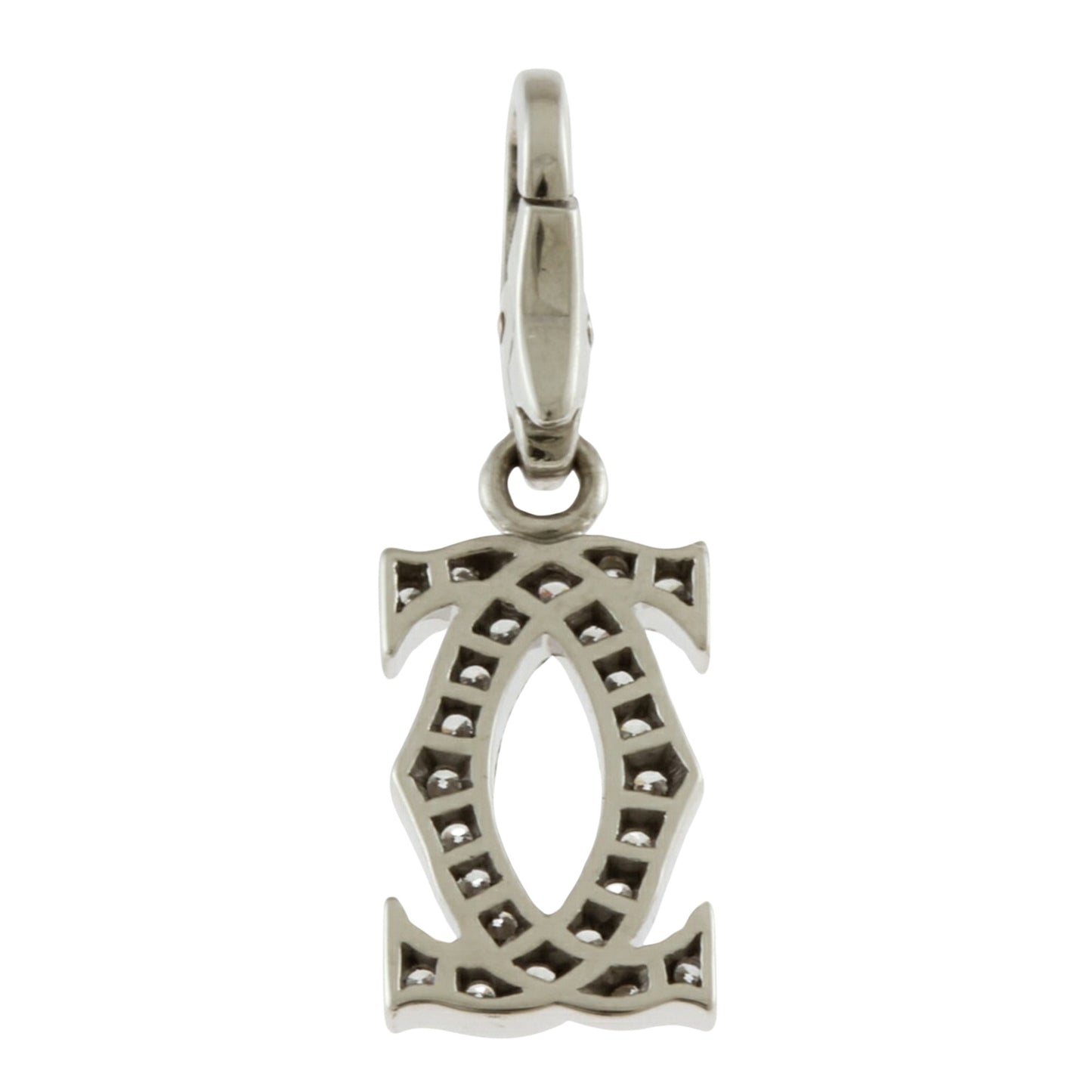 Cartier 2C C2, Silver, White Gold, necklace