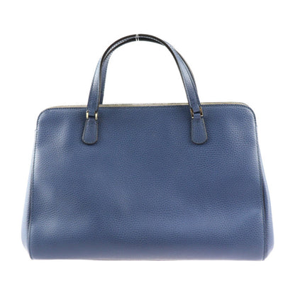 Gucci Interlocking G, Blue, Leather, handbag