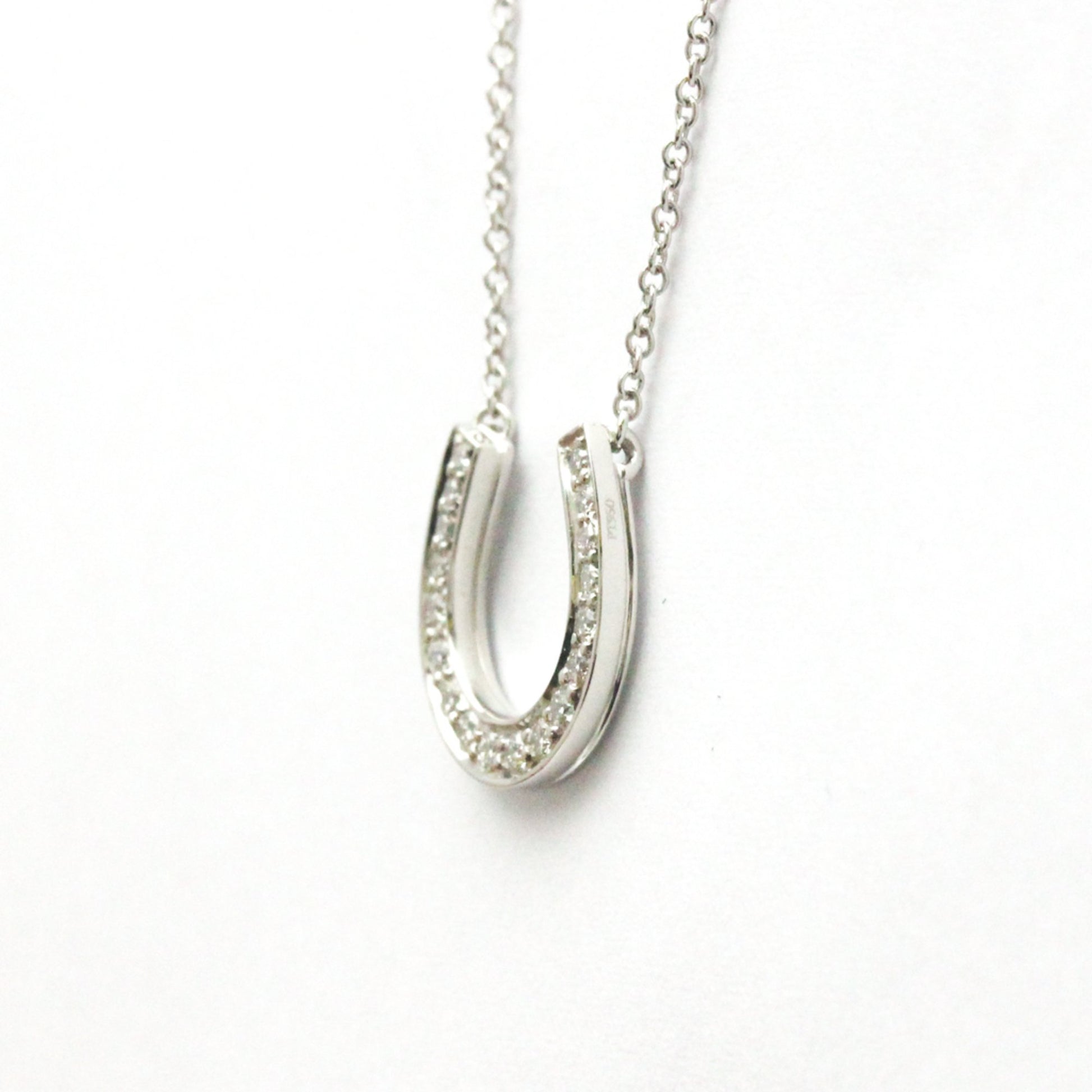 Tiffany & Co Horseshoe, Silver, Platinum, necklace