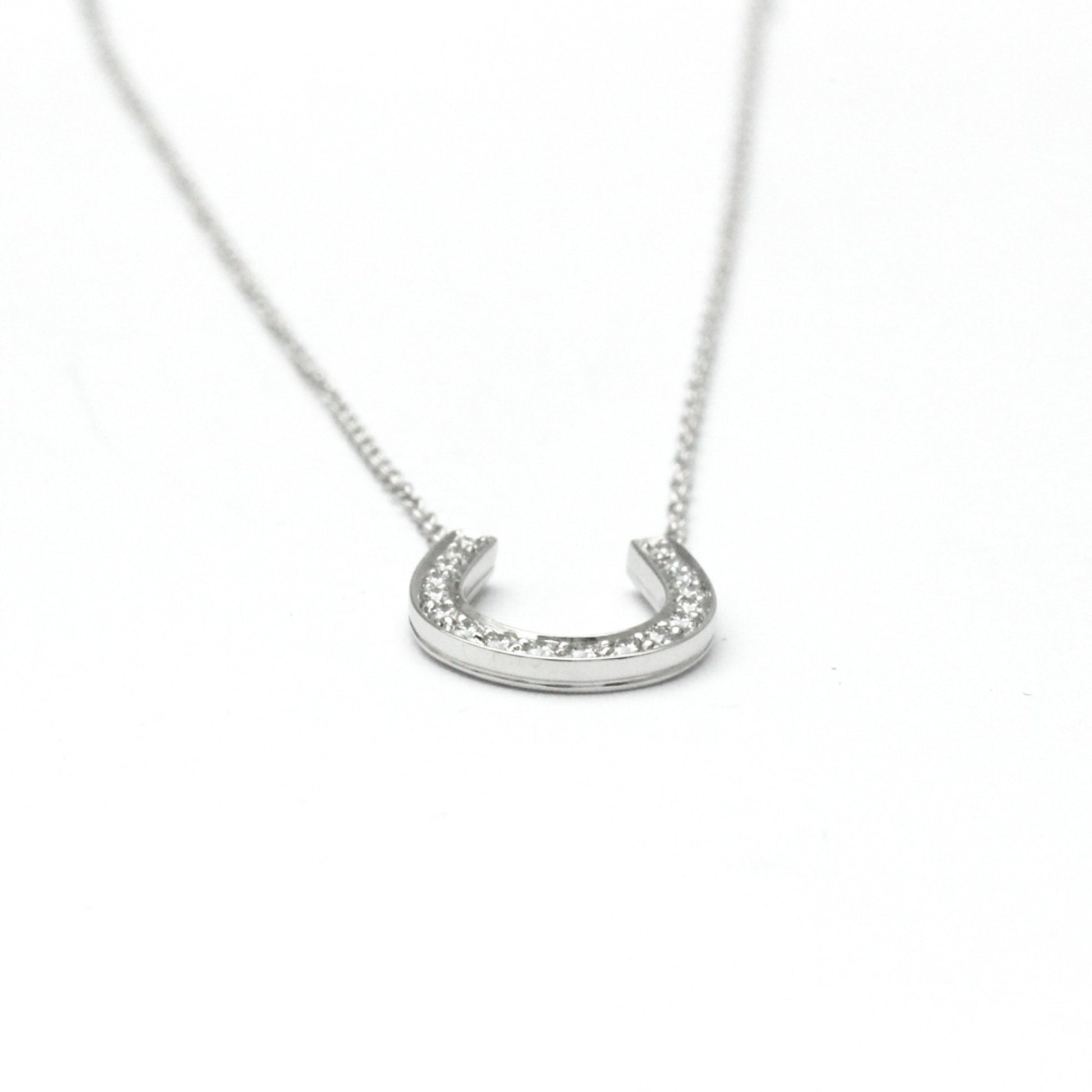 Tiffany & Co Horseshoe, Silver, Platinum, necklace