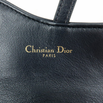 Christian Dior Saddle Pouch Leather, Beige, Canvas, Clutch